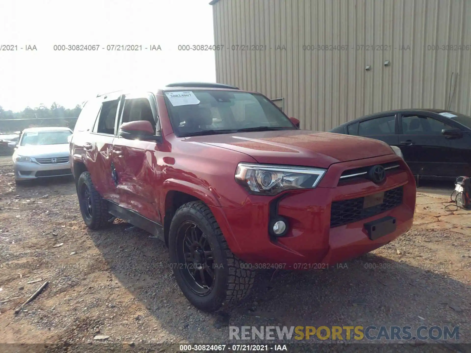 1 Photograph of a damaged car JTEZU5JR3L5223254 TOYOTA 4RUNNER 2020