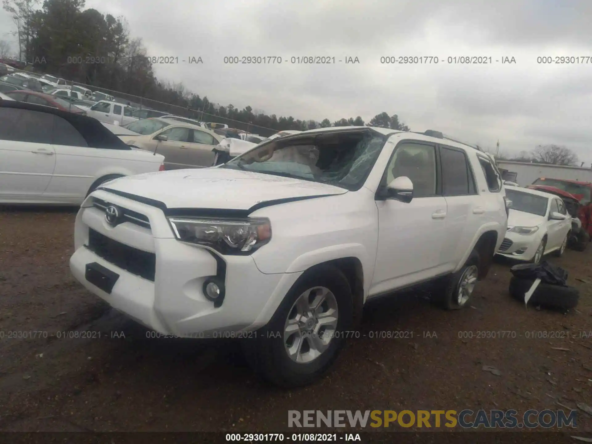 2 Photograph of a damaged car JTEZU5JR3L5225666 TOYOTA 4RUNNER 2020