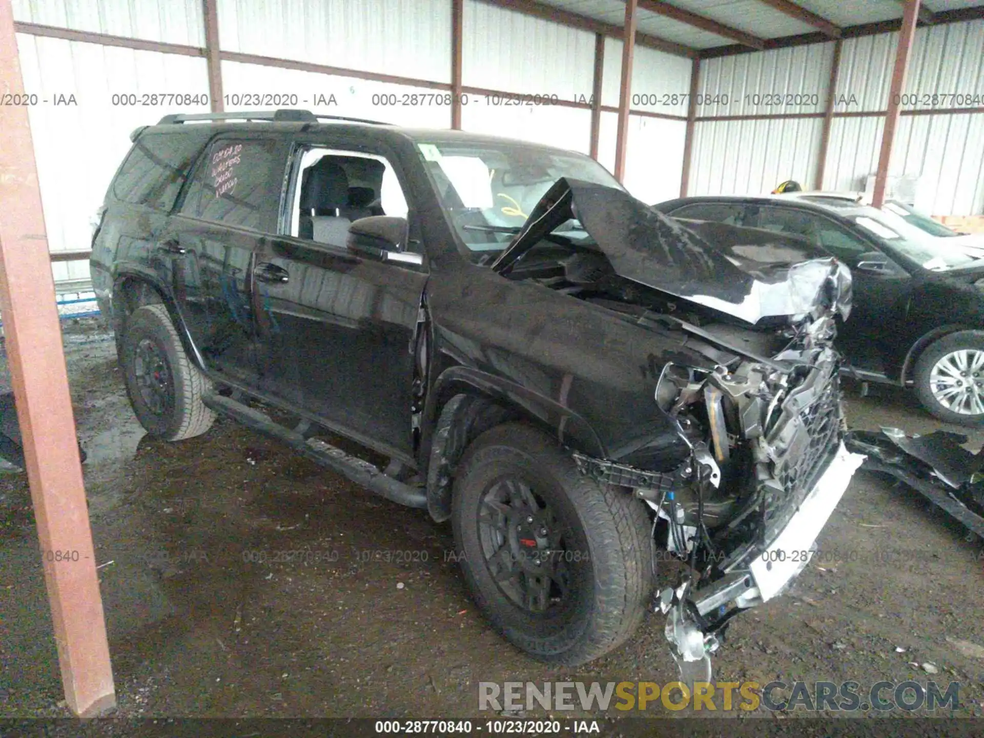 1 Photograph of a damaged car JTEZU5JR3L5227434 TOYOTA 4RUNNER 2020