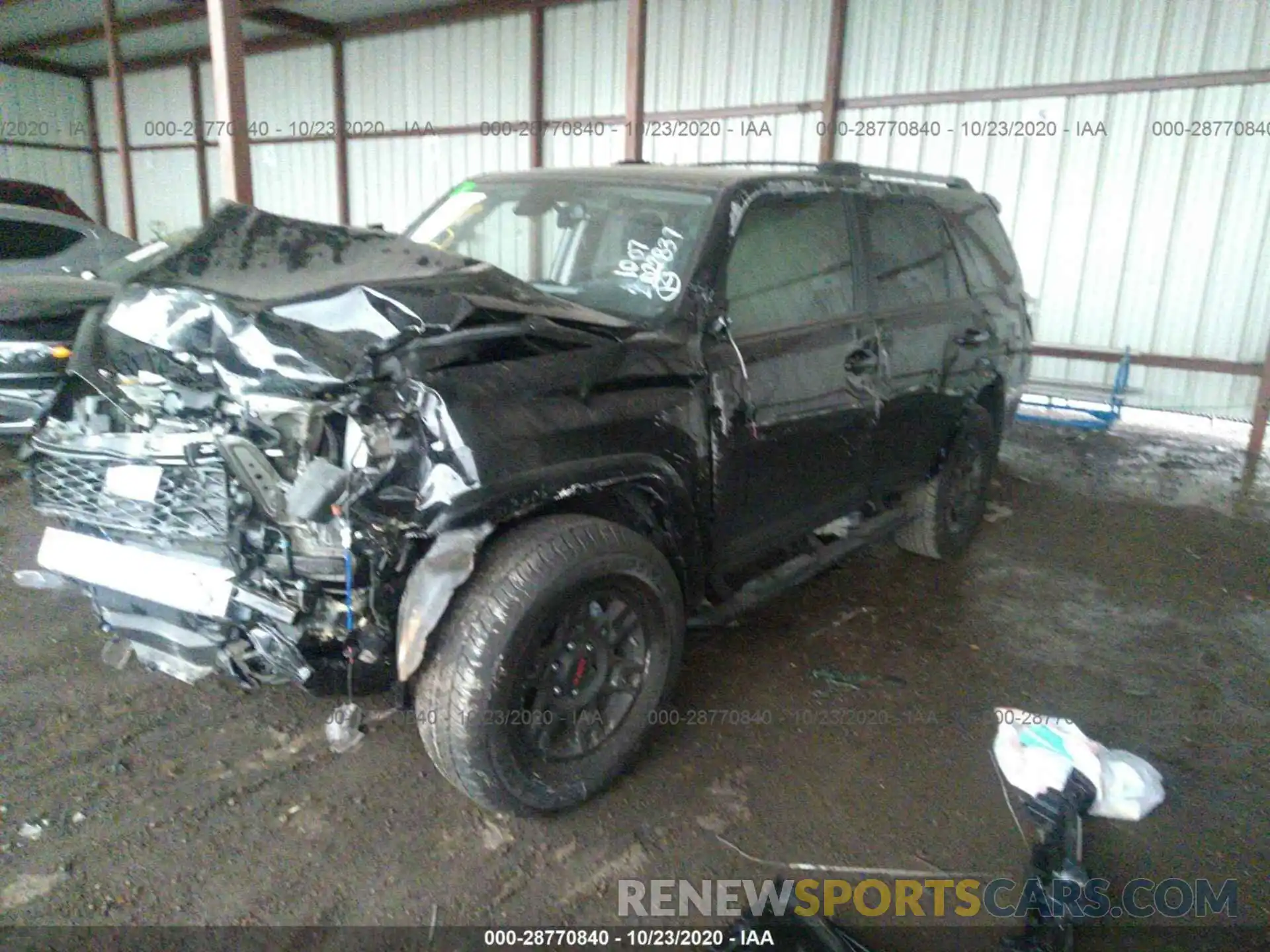 2 Photograph of a damaged car JTEZU5JR3L5227434 TOYOTA 4RUNNER 2020