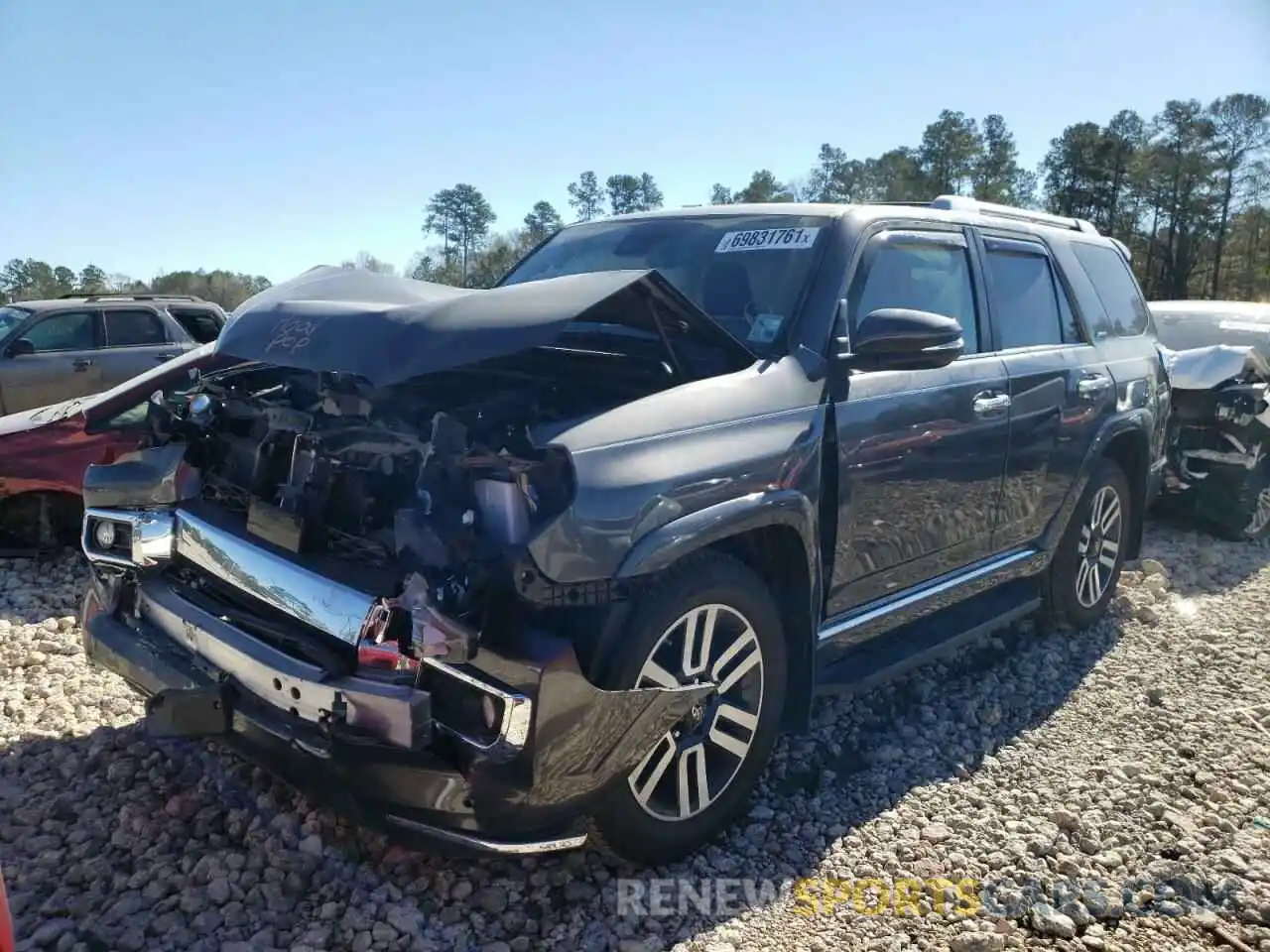 2 Photograph of a damaged car JTEZU5JR5L5219190 TOYOTA 4RUNNER 2020