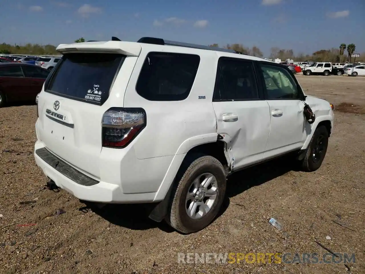 4 Фотография поврежденного автомобиля JTEZU5JR6L5225225 TOYOTA 4RUNNER 2020