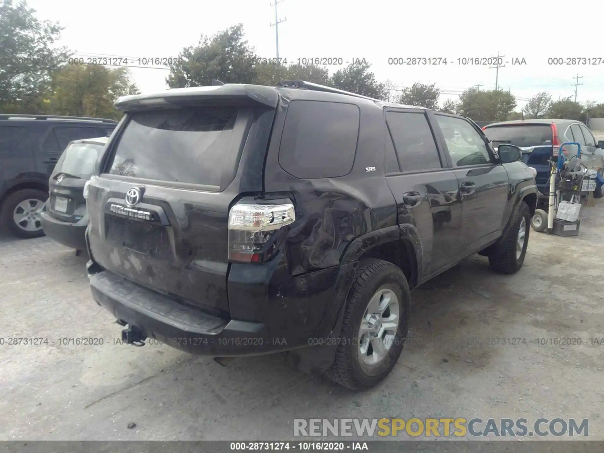 4 Фотография поврежденного автомобиля JTEZU5JR8L5213772 TOYOTA 4RUNNER 2020