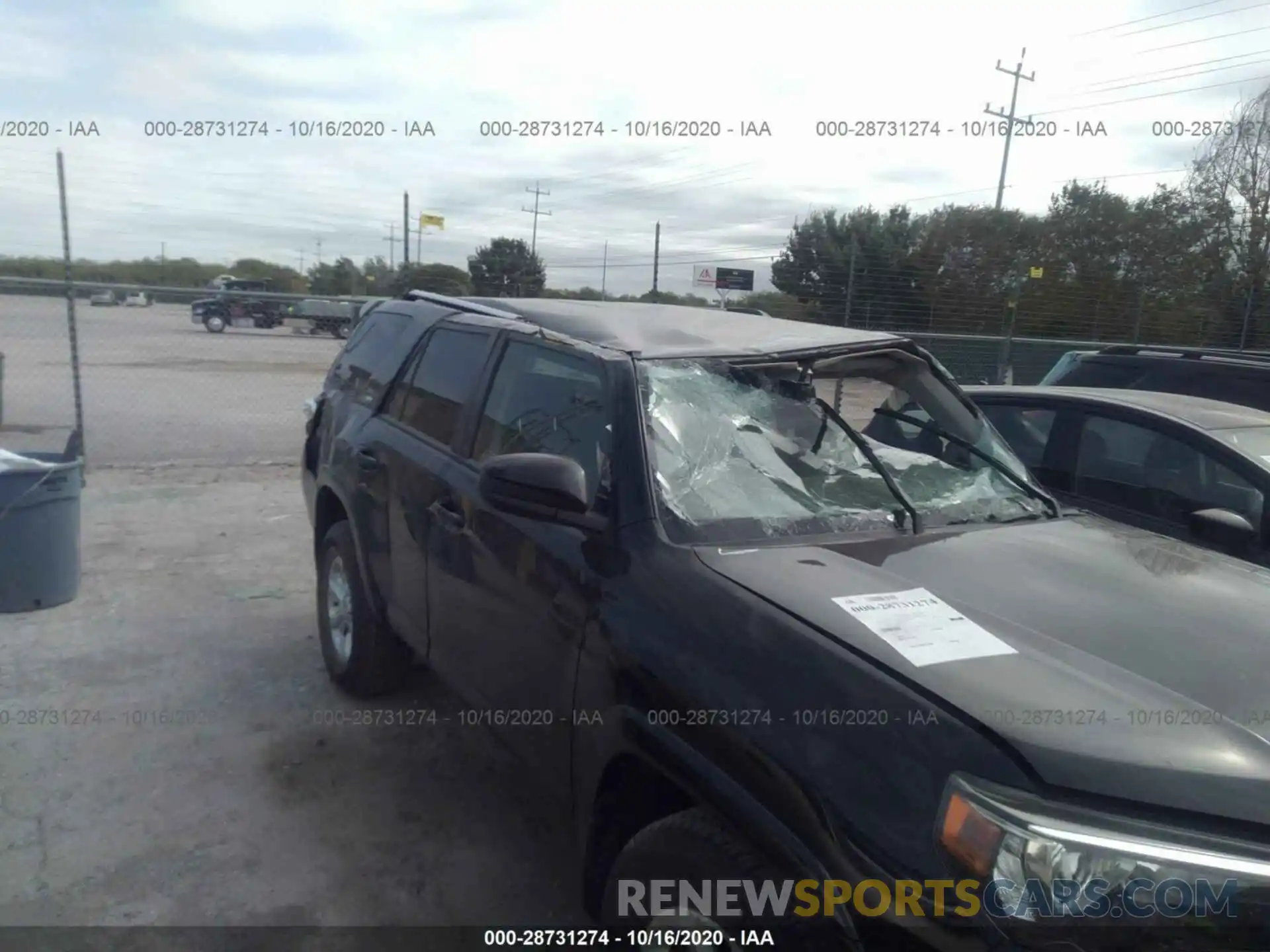 6 Photograph of a damaged car JTEZU5JR8L5213772 TOYOTA 4RUNNER 2020