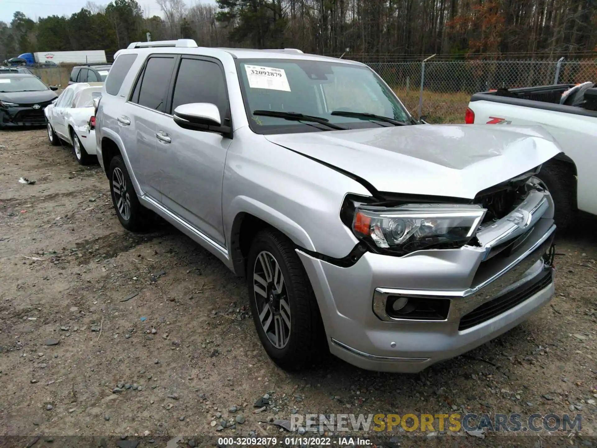 1 Photograph of a damaged car JTEZU5JR8L5214419 TOYOTA 4RUNNER 2020