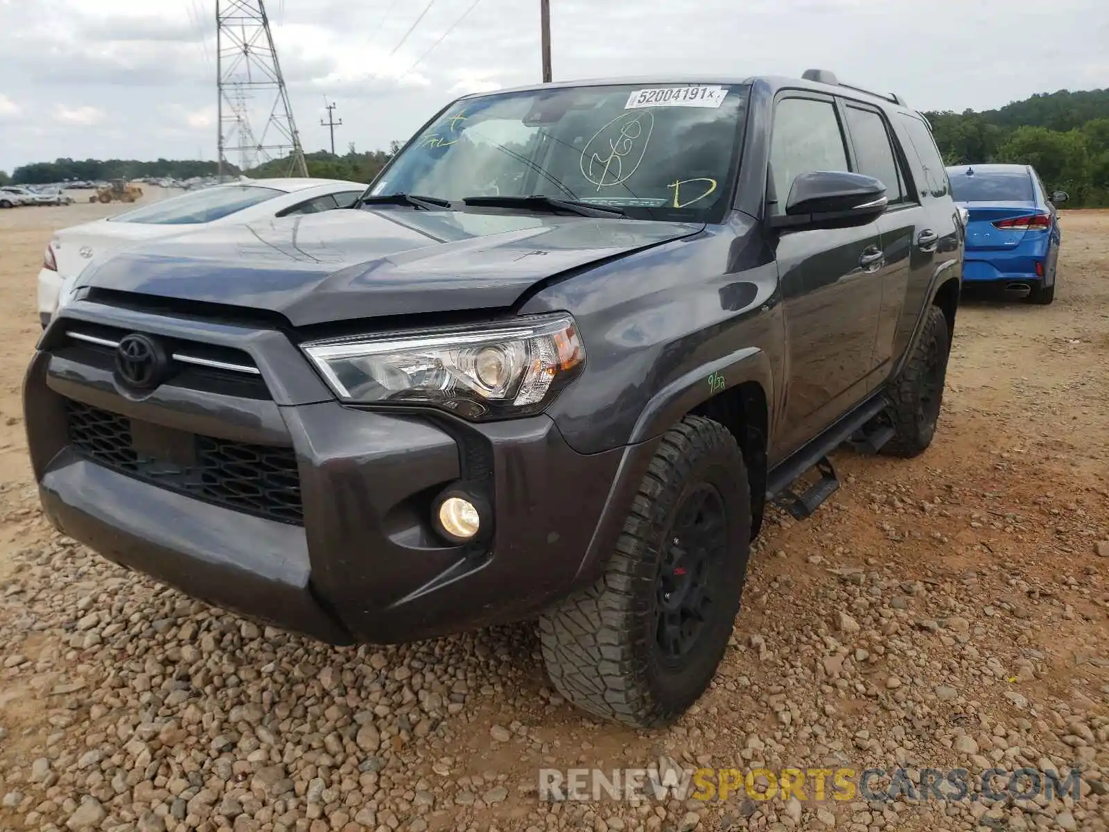 2 Photograph of a damaged car JTEZU5JRXL5219282 TOYOTA 4RUNNER 2020