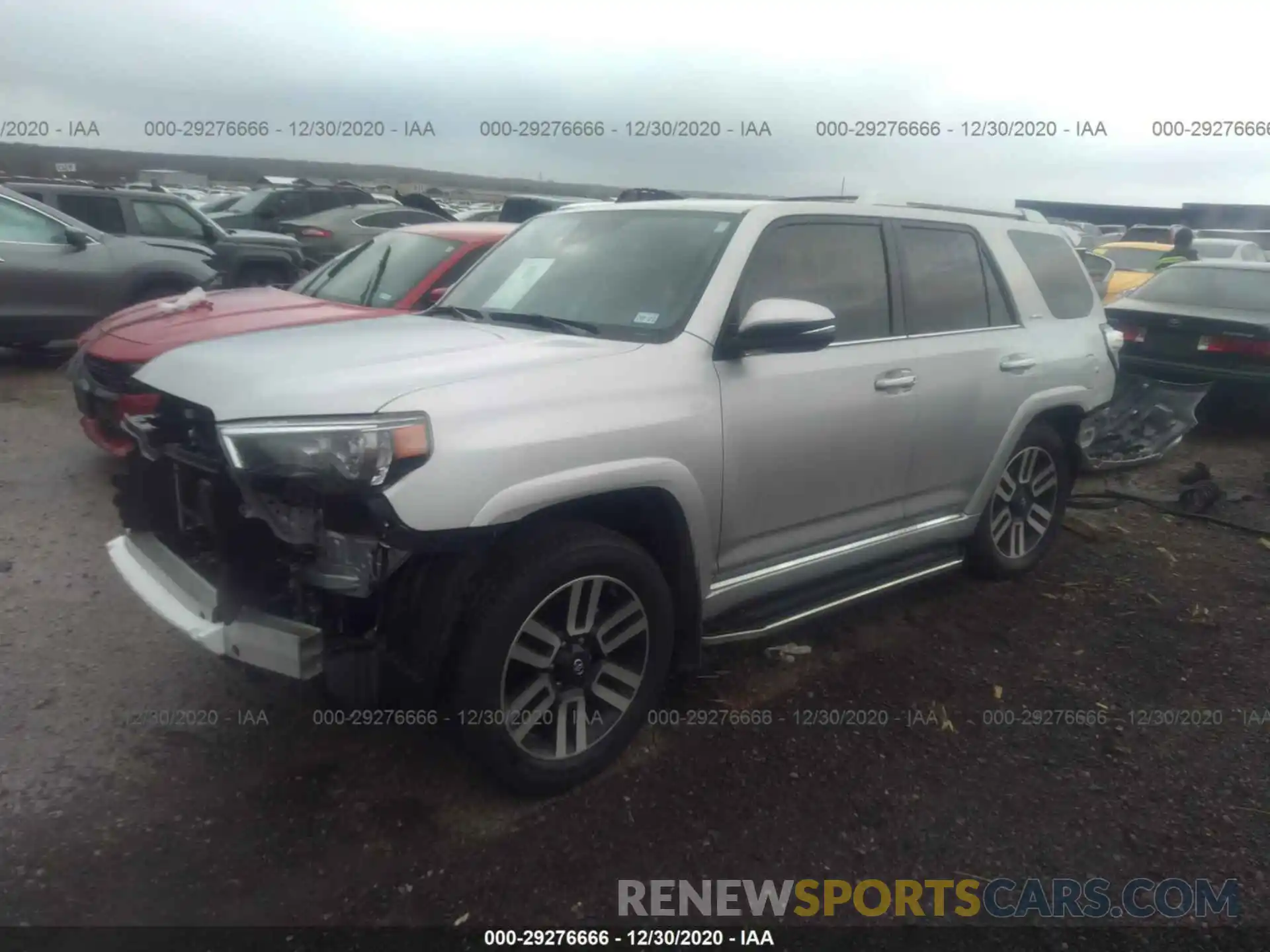 2 Photograph of a damaged car JTEZU5JRXL5222036 TOYOTA 4RUNNER 2020