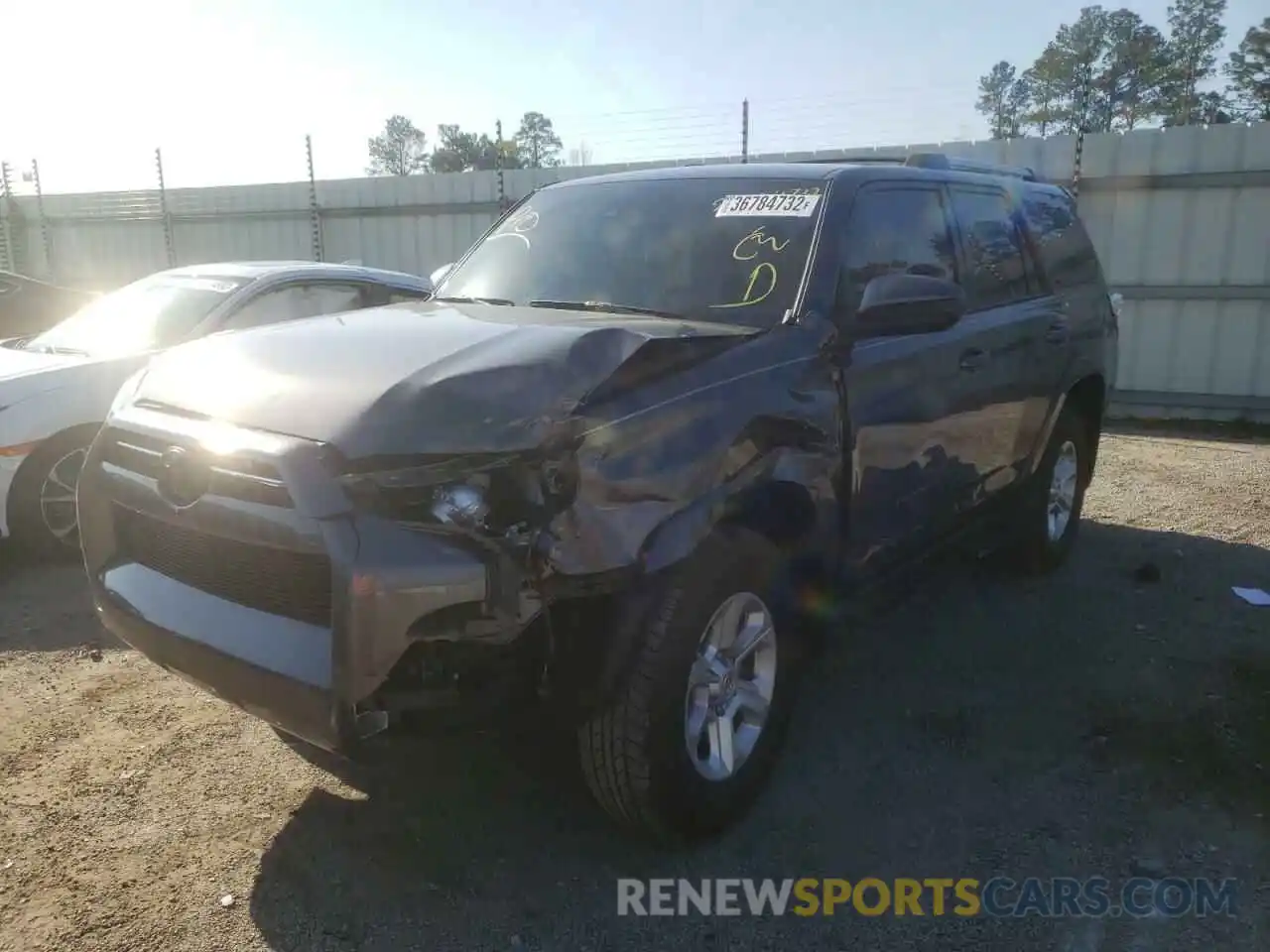 2 Photograph of a damaged car JTEZU5JRXL5225485 TOYOTA 4RUNNER 2020