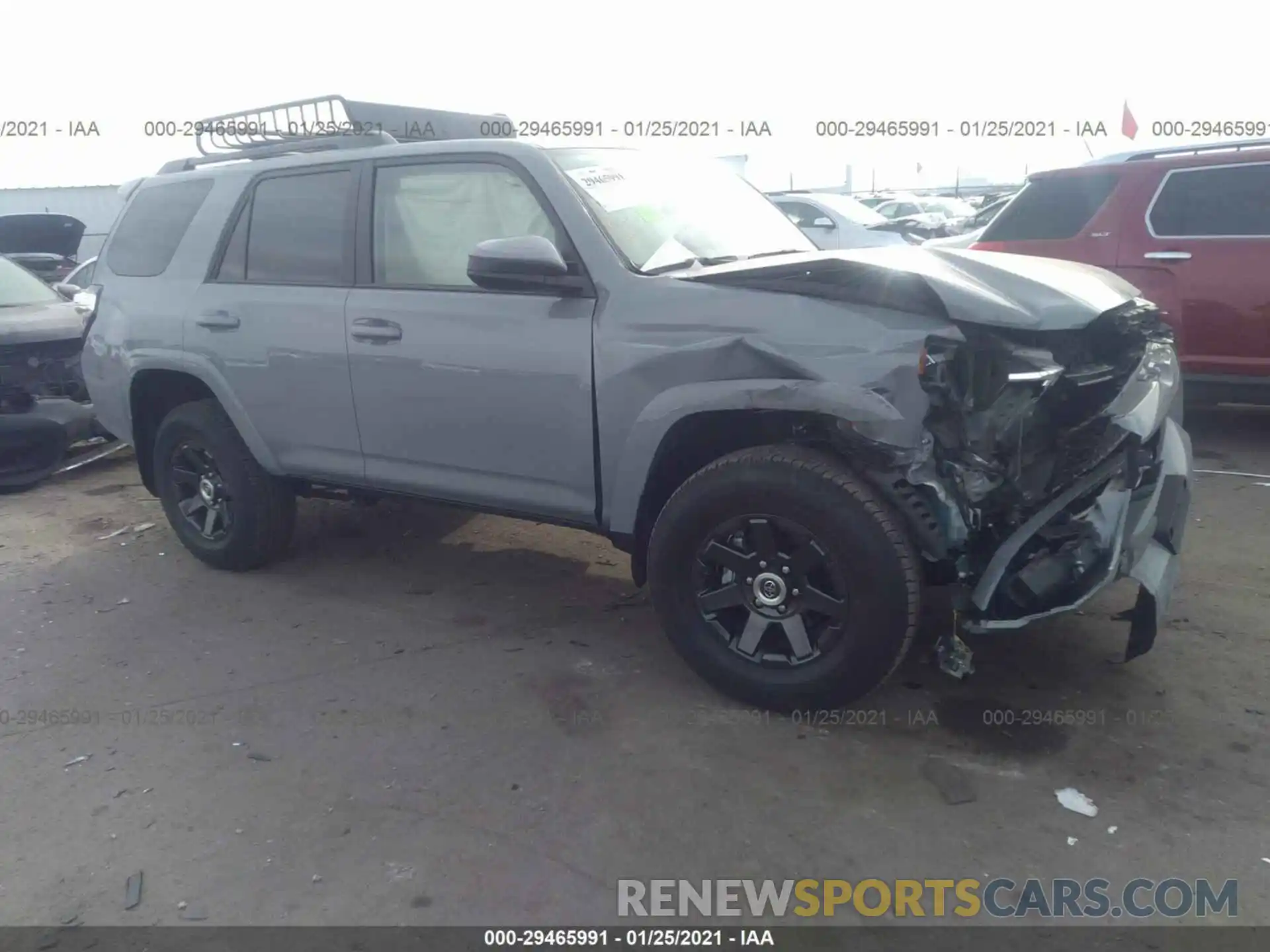 1 Photograph of a damaged car JTEBU5JR0M5841165 TOYOTA 4RUNNER 2021