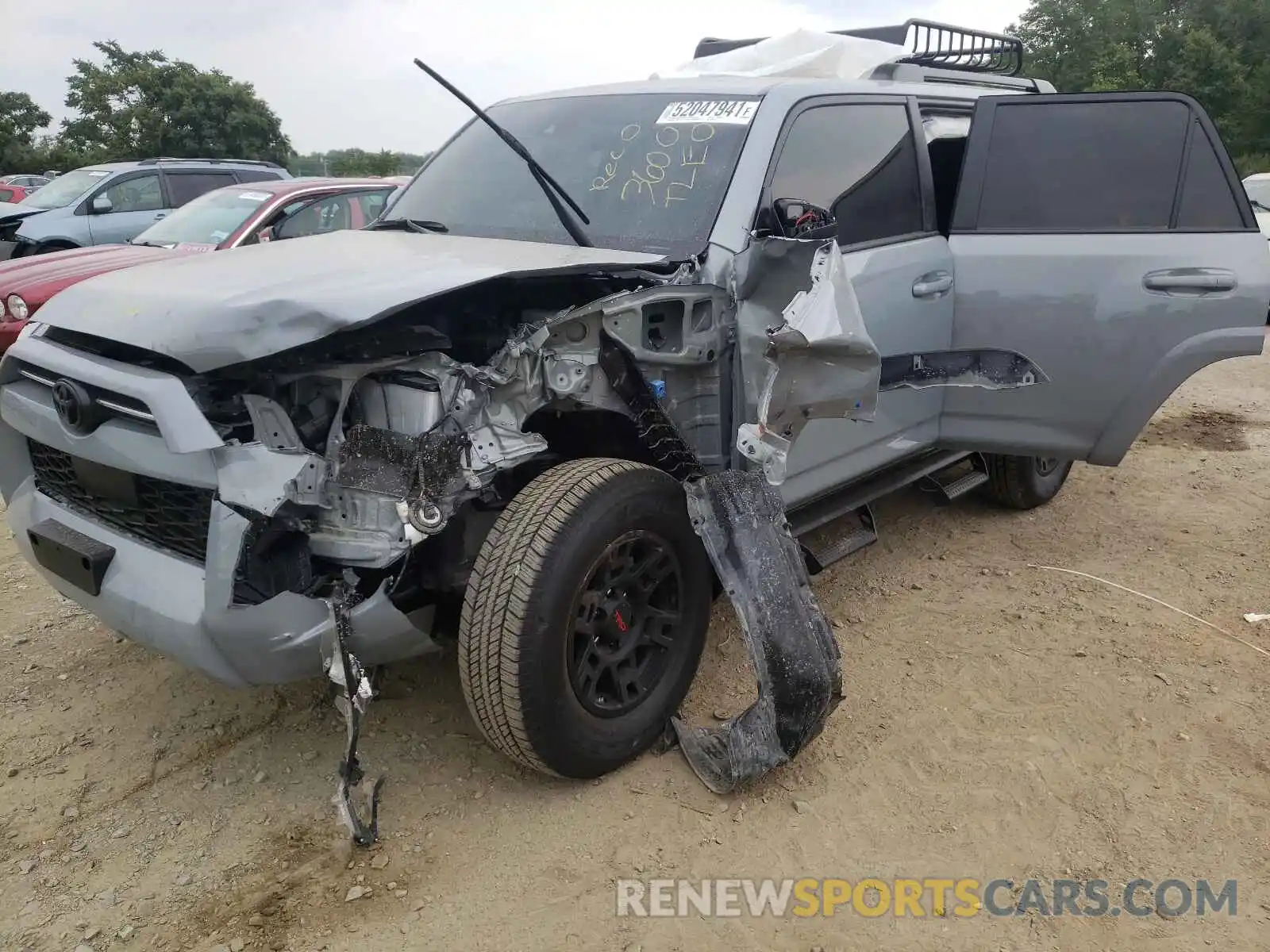 2 Photograph of a damaged car JTEBU5JR4M5934173 TOYOTA 4RUNNER 2021