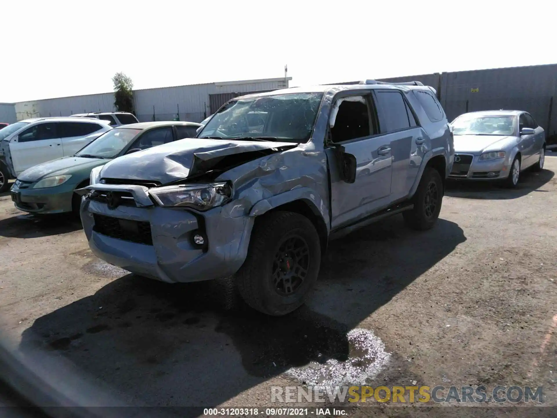 2 Фотография поврежденного автомобиля JTEBU5JR5M5887090 TOYOTA 4RUNNER 2021