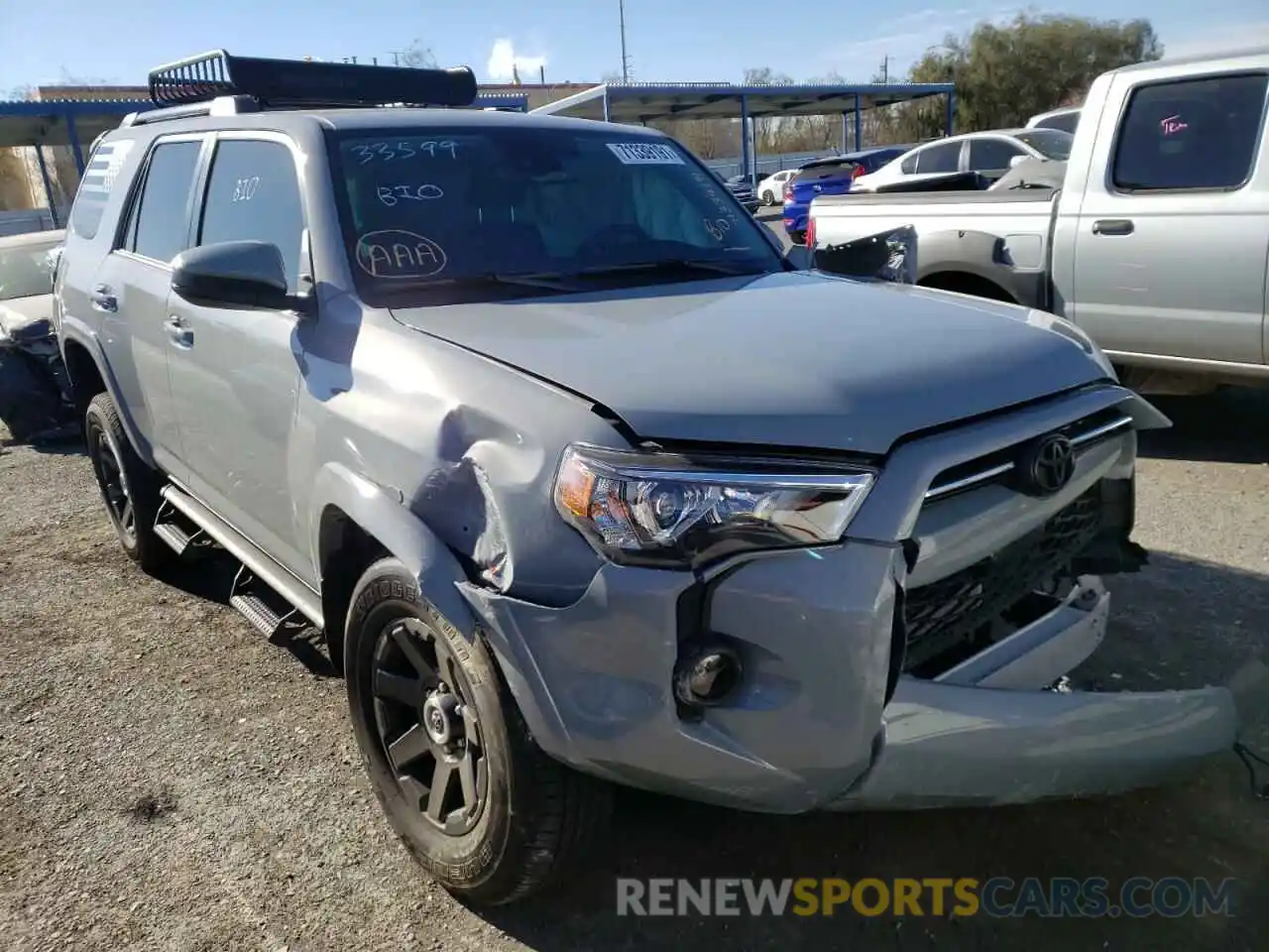 1 Photograph of a damaged car JTEBU5JR5M5902042 TOYOTA 4RUNNER 2021