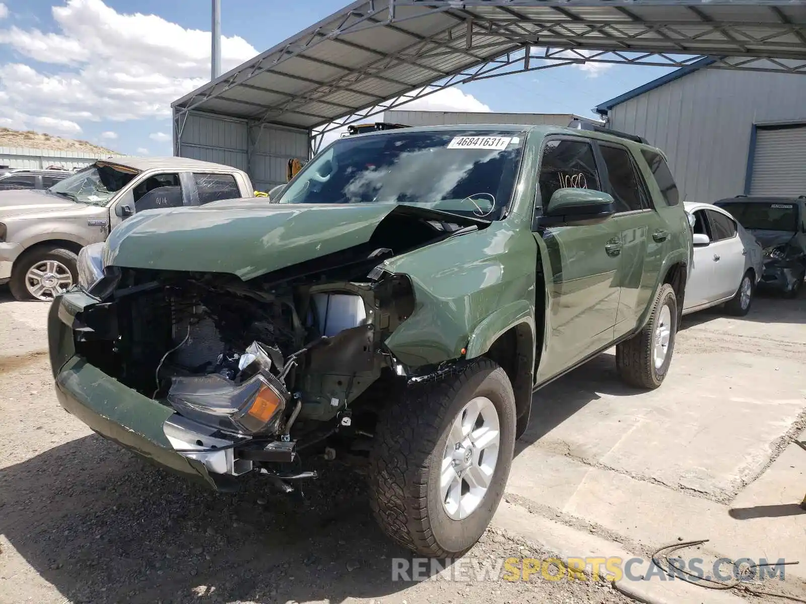 2 Photograph of a damaged car JTEBU5JR7M5841731 TOYOTA 4RUNNER 2021