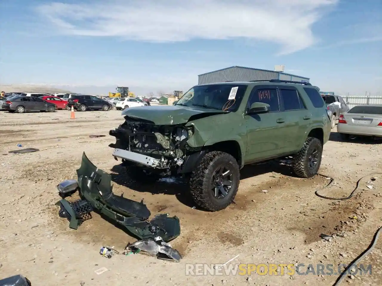 2 Photograph of a damaged car JTEBU5JR8M5870915 TOYOTA 4RUNNER 2021