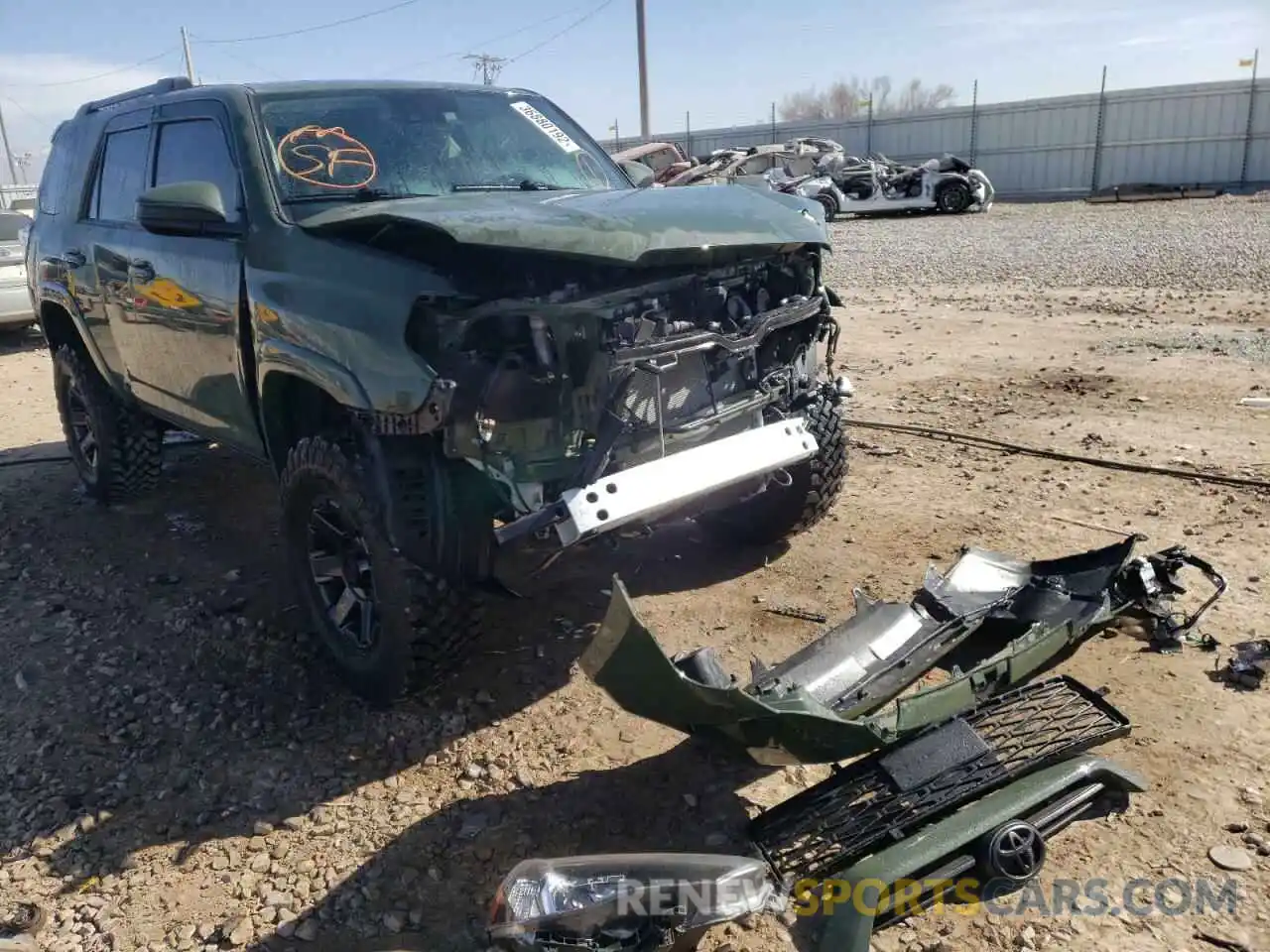 9 Photograph of a damaged car JTEBU5JR8M5870915 TOYOTA 4RUNNER 2021