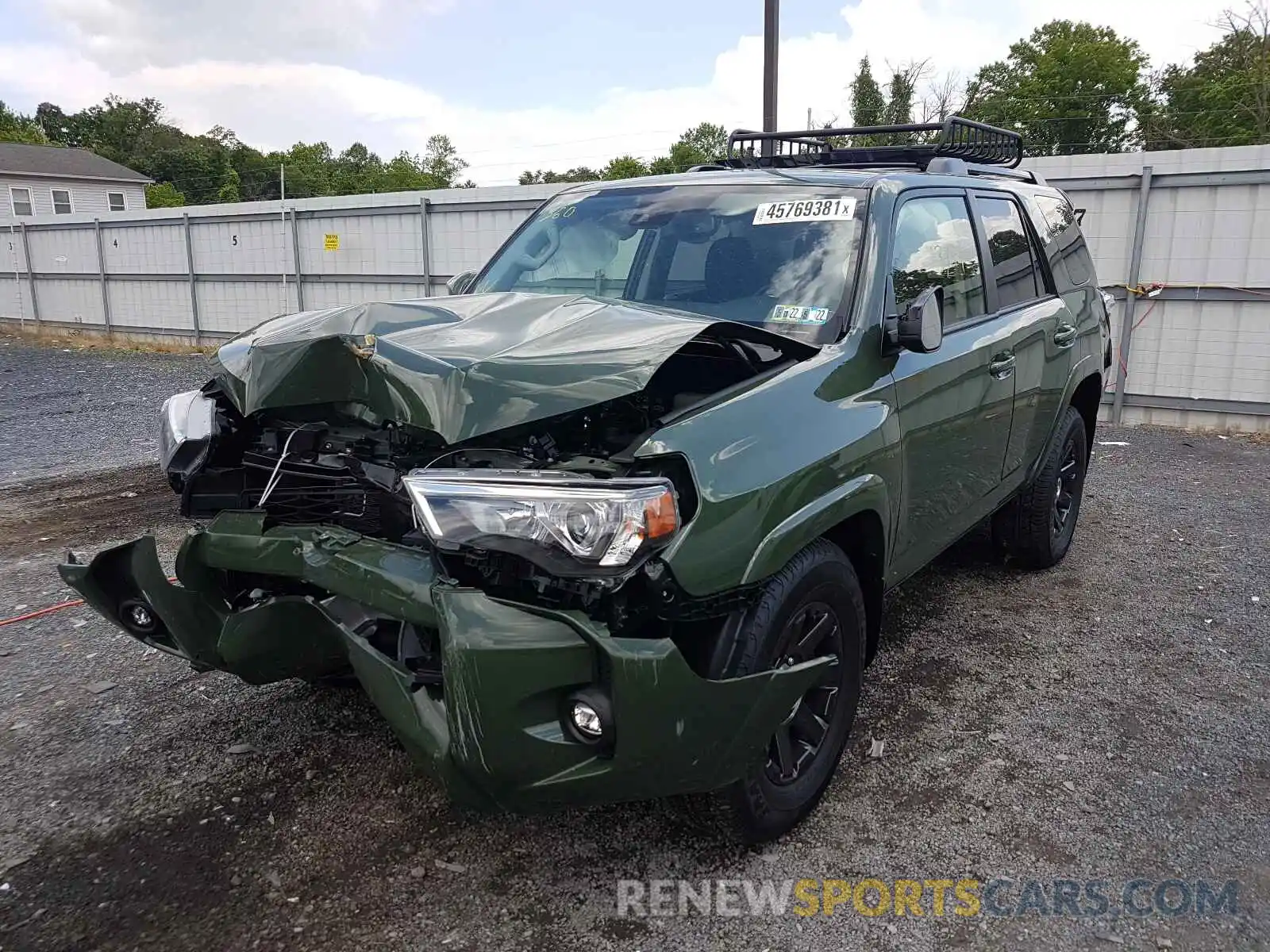 2 Фотография поврежденного автомобиля JTEBU5JR8M5918820 TOYOTA 4RUNNER 2021