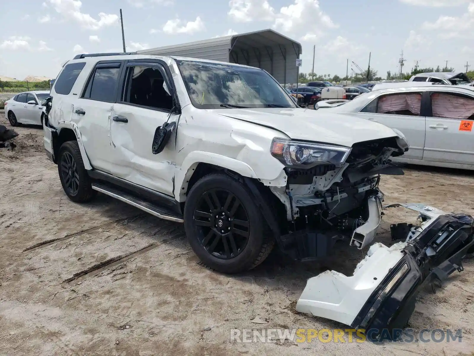 1 Photograph of a damaged car JTECU5JR9M5247954 TOYOTA 4RUNNER 2021