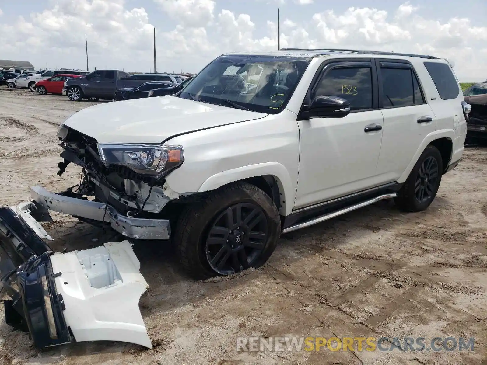 2 Фотография поврежденного автомобиля JTECU5JR9M5247954 TOYOTA 4RUNNER 2021