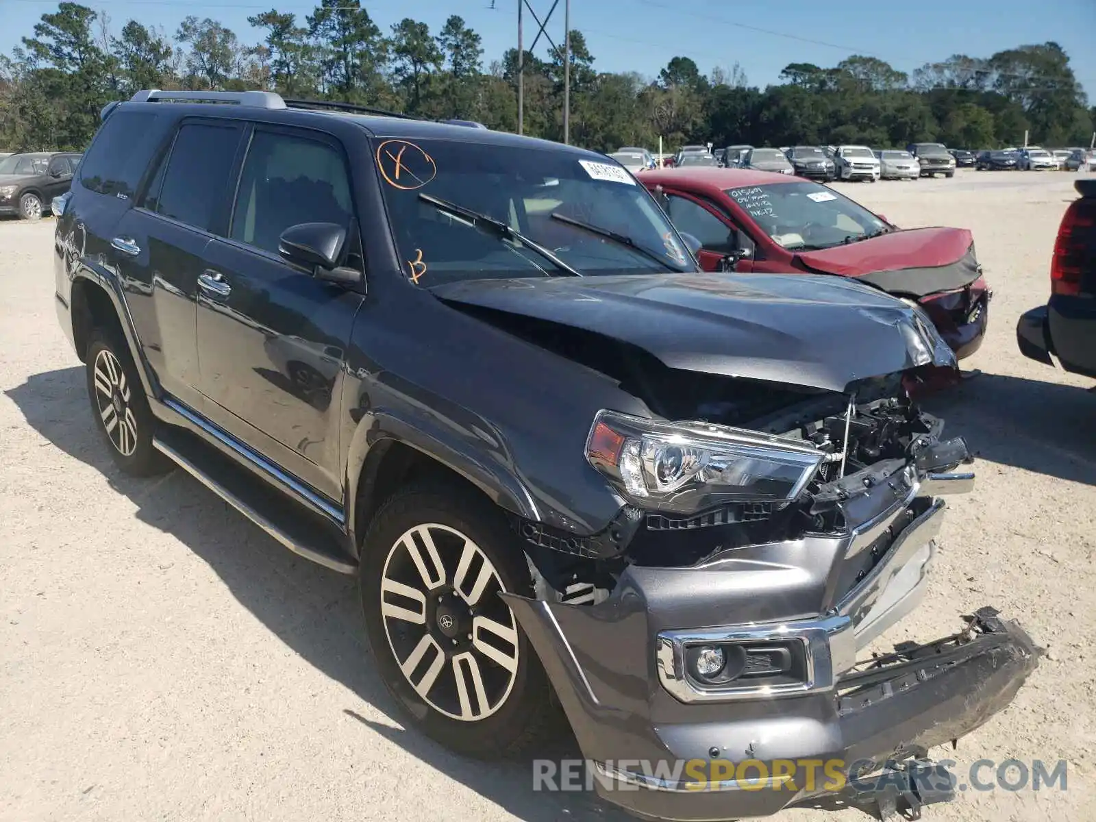 1 Photograph of a damaged car JTEDU5JR1M5228240 TOYOTA 4RUNNER 2021