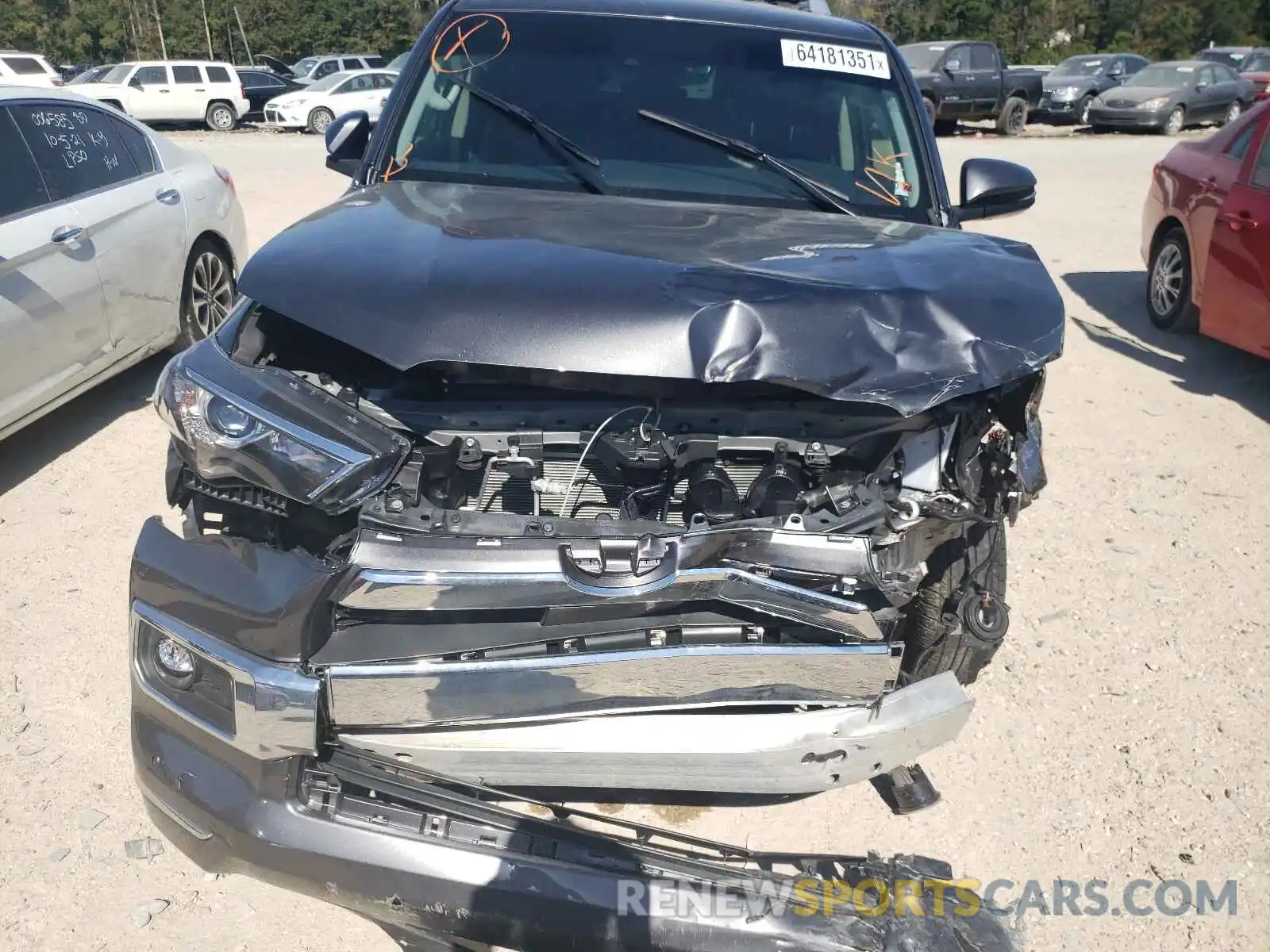 9 Photograph of a damaged car JTEDU5JR1M5228240 TOYOTA 4RUNNER 2021