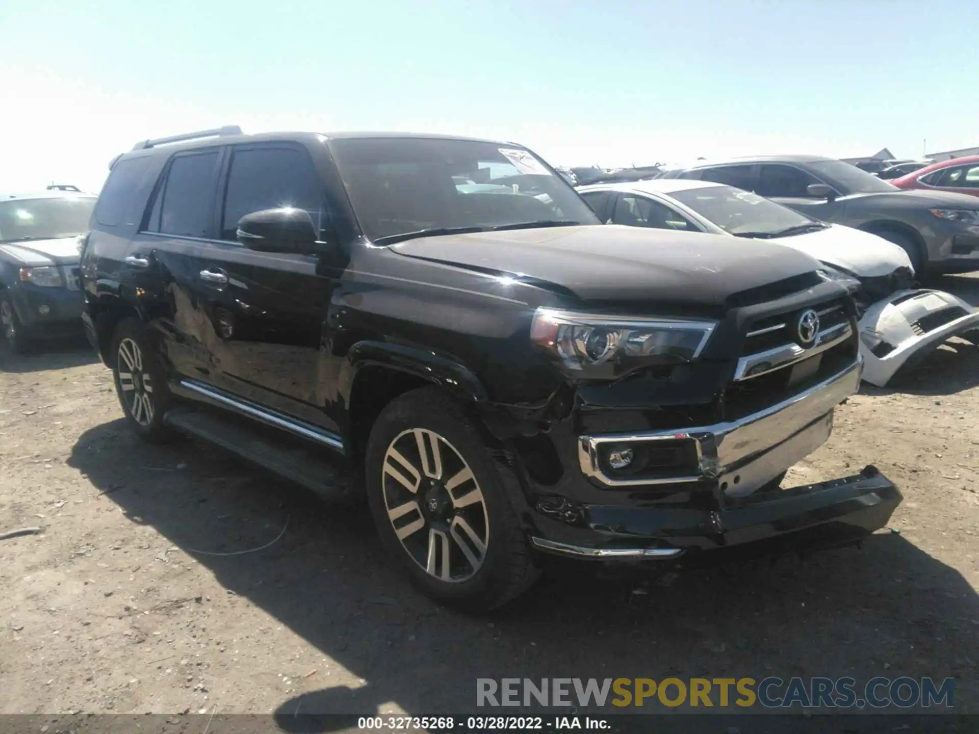 1 Photograph of a damaged car JTEDU5JR2M5235455 TOYOTA 4RUNNER 2021