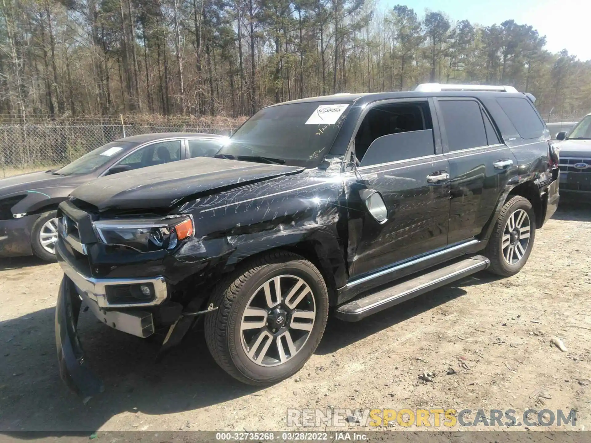 2 Photograph of a damaged car JTEDU5JR2M5235455 TOYOTA 4RUNNER 2021