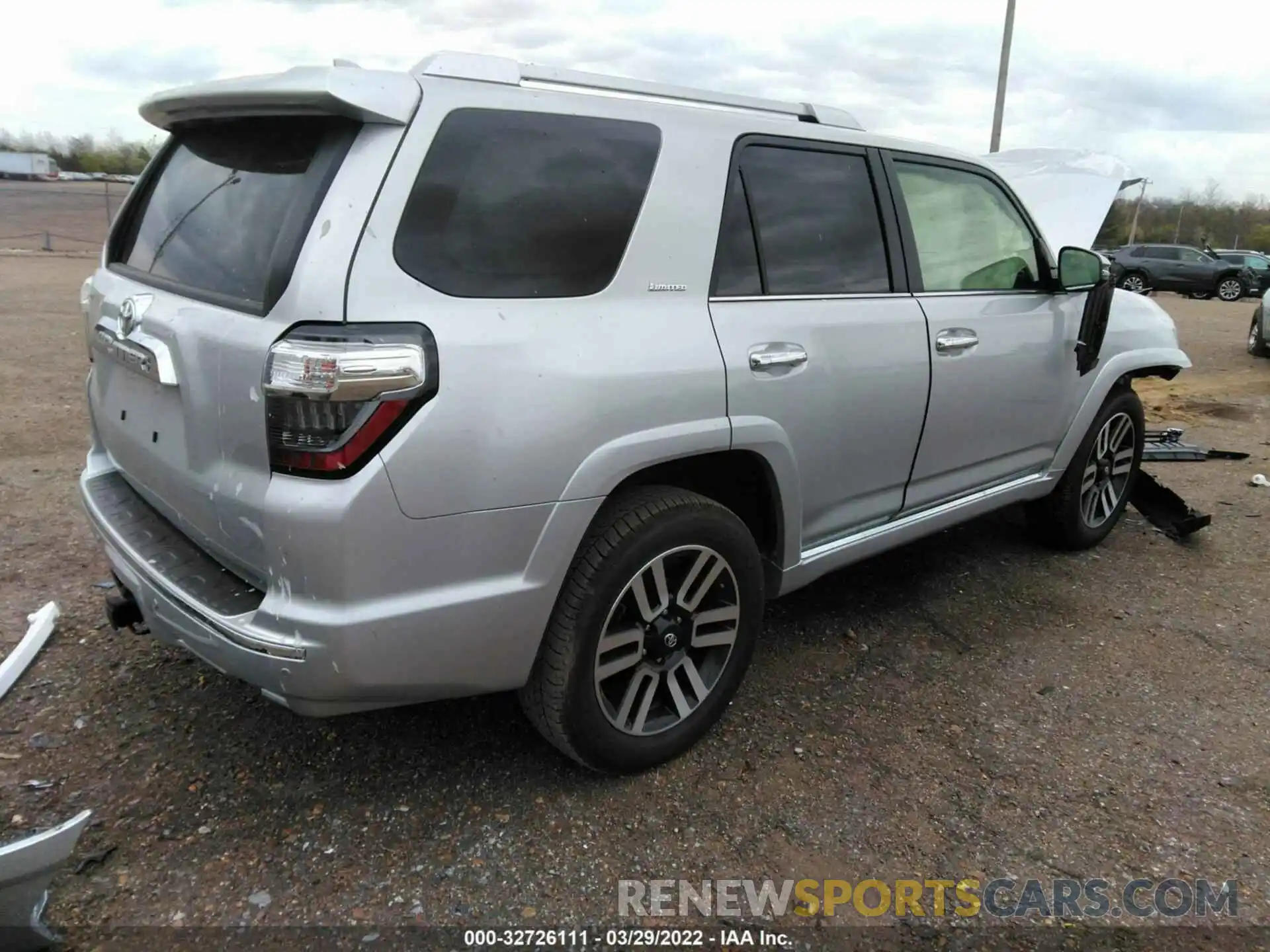 4 Фотография поврежденного автомобиля JTEDU5JR3M5244262 TOYOTA 4RUNNER 2021