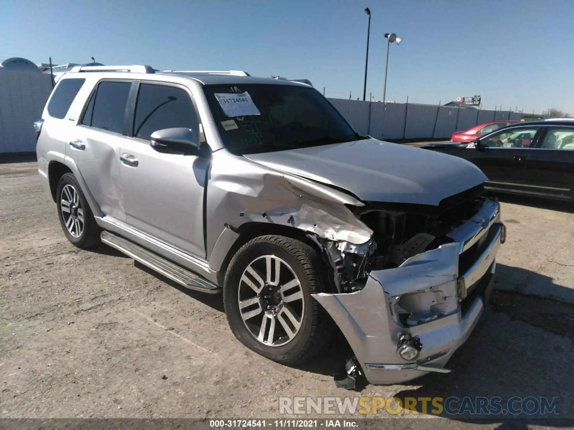 1 Photograph of a damaged car JTEDU5JR4M5233044 TOYOTA 4RUNNER 2021