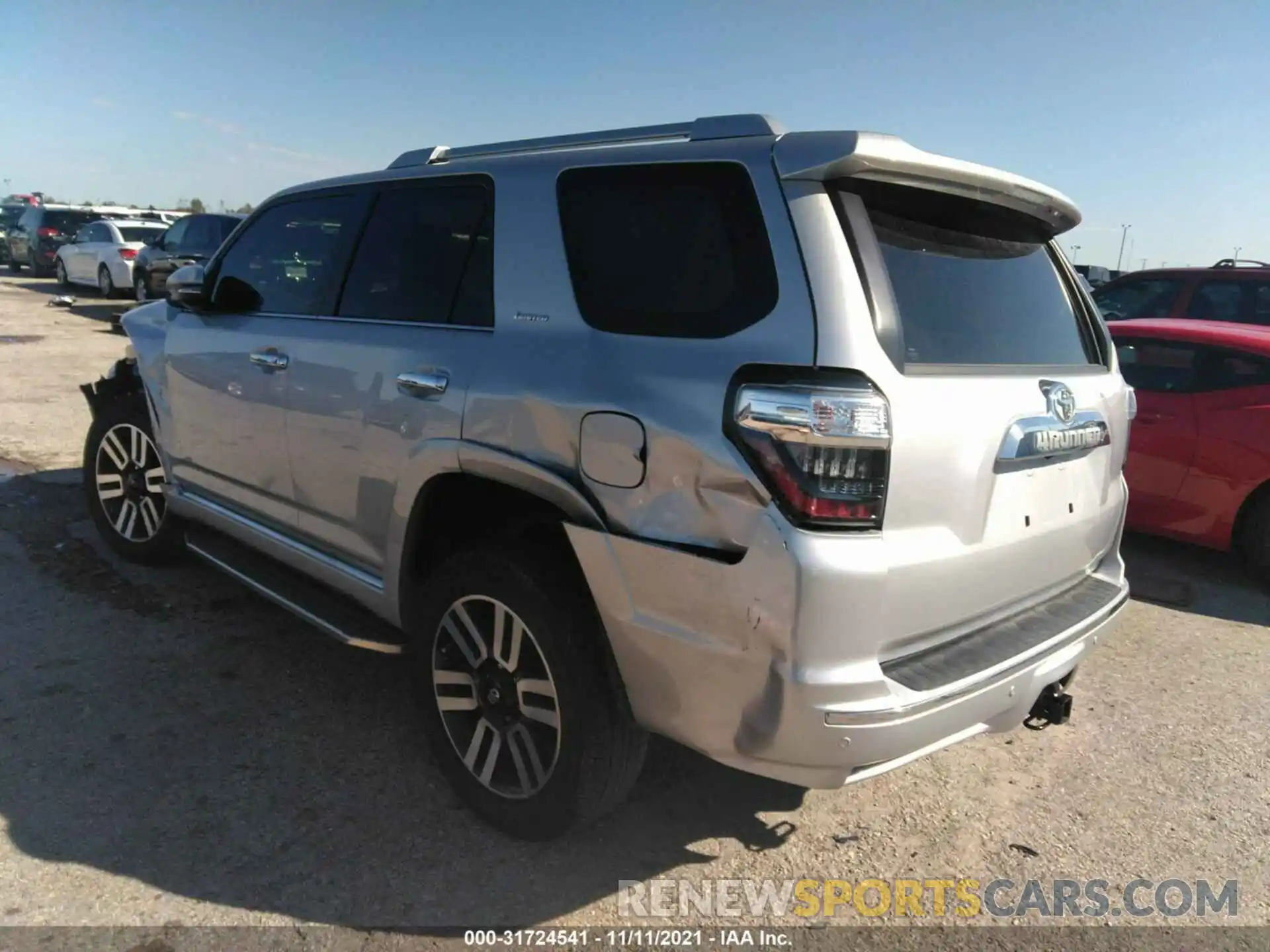 3 Photograph of a damaged car JTEDU5JR4M5233044 TOYOTA 4RUNNER 2021