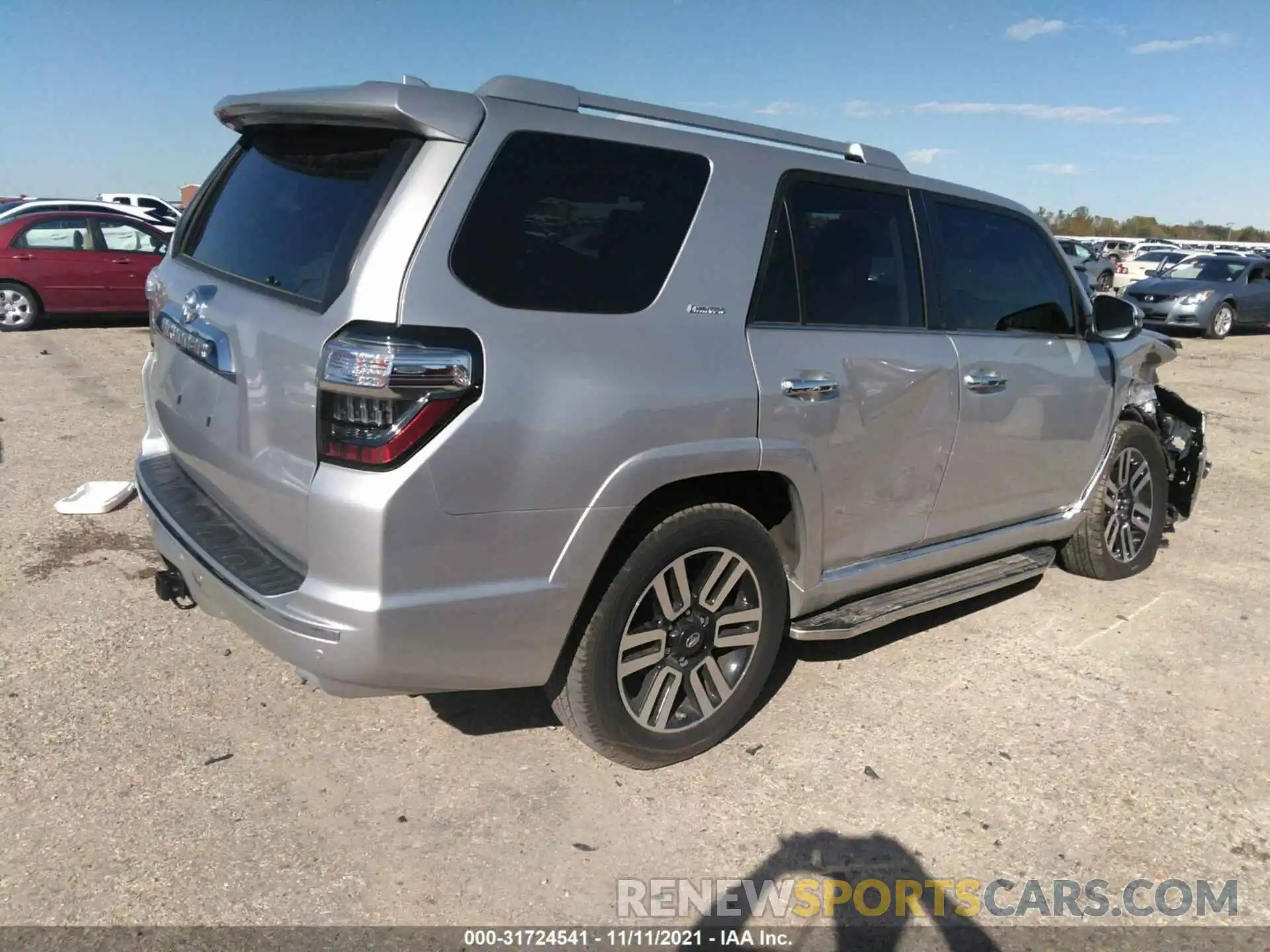 4 Photograph of a damaged car JTEDU5JR4M5233044 TOYOTA 4RUNNER 2021