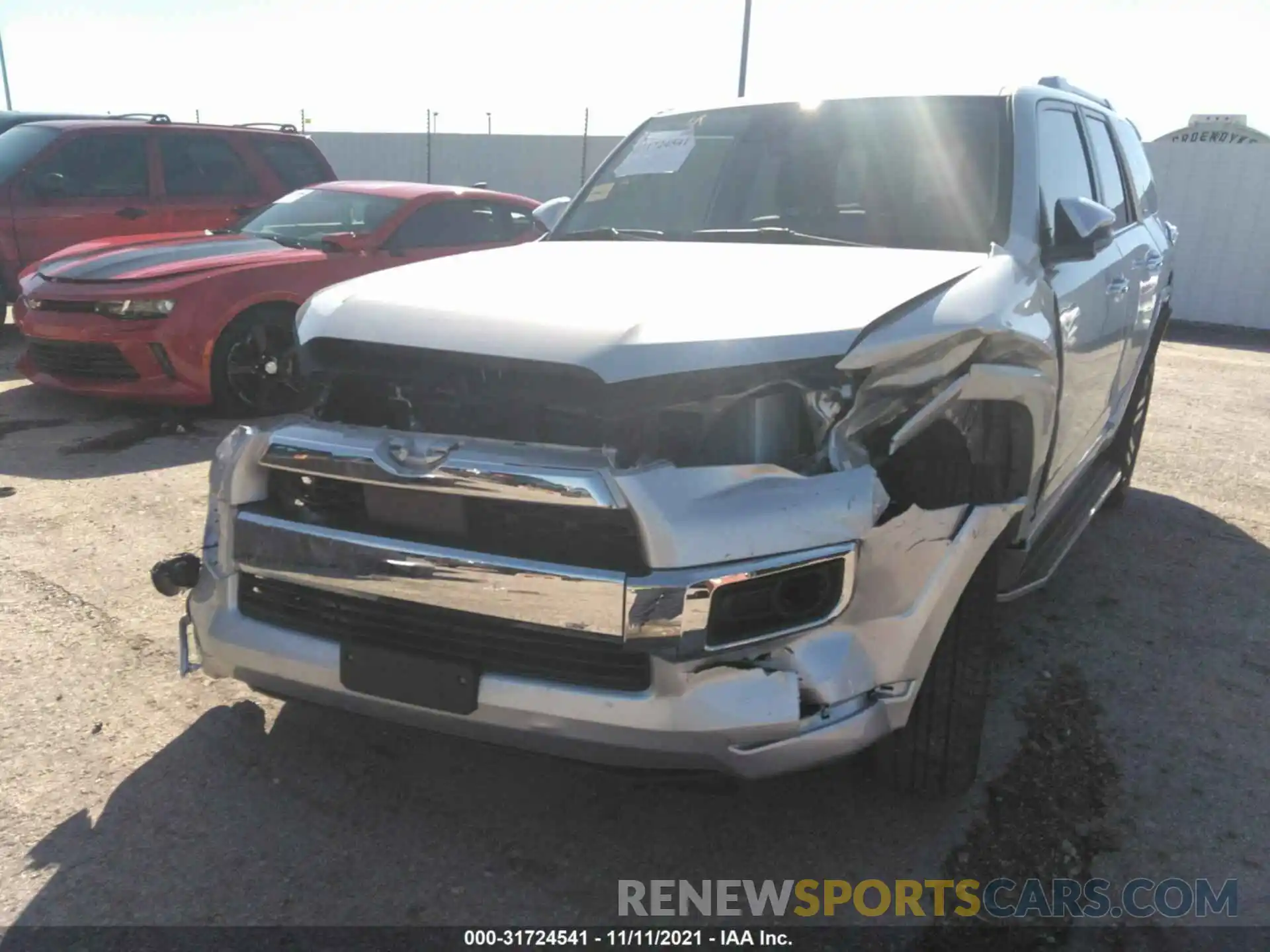 6 Photograph of a damaged car JTEDU5JR4M5233044 TOYOTA 4RUNNER 2021