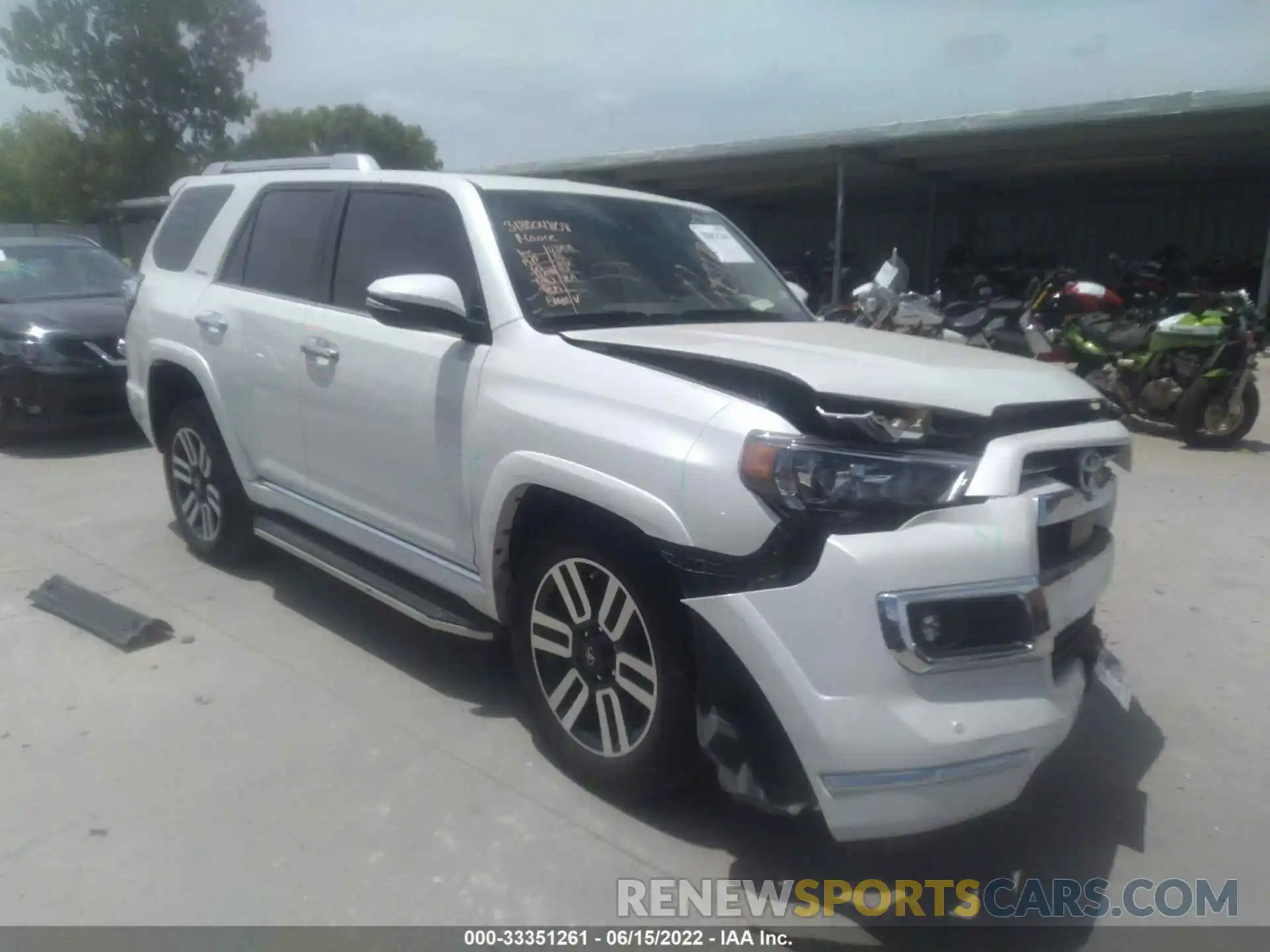 1 Photograph of a damaged car JTEDU5JR4M5247364 TOYOTA 4RUNNER 2021