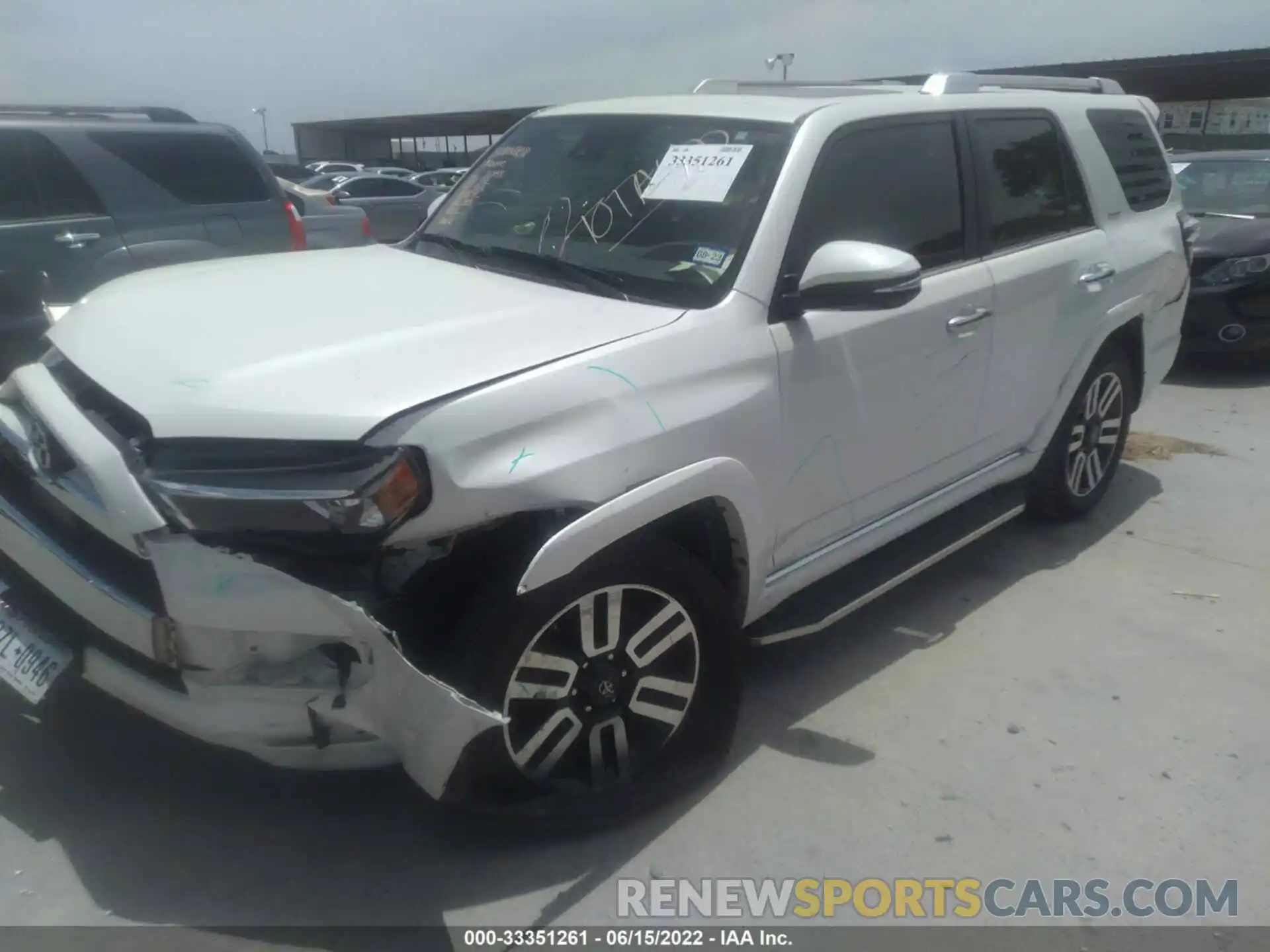 2 Photograph of a damaged car JTEDU5JR4M5247364 TOYOTA 4RUNNER 2021