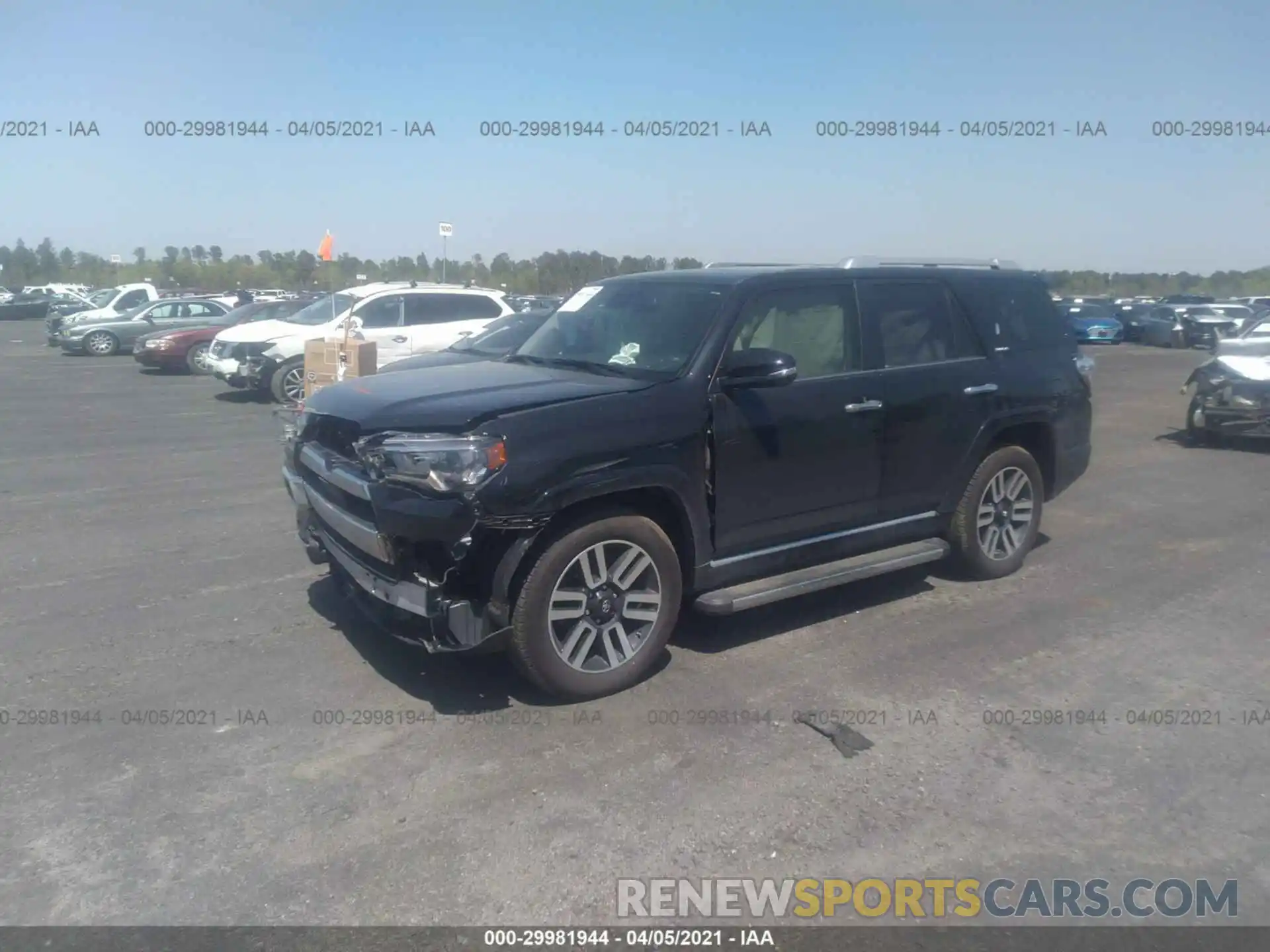 2 Photograph of a damaged car JTEDU5JR7M5228355 TOYOTA 4RUNNER 2021