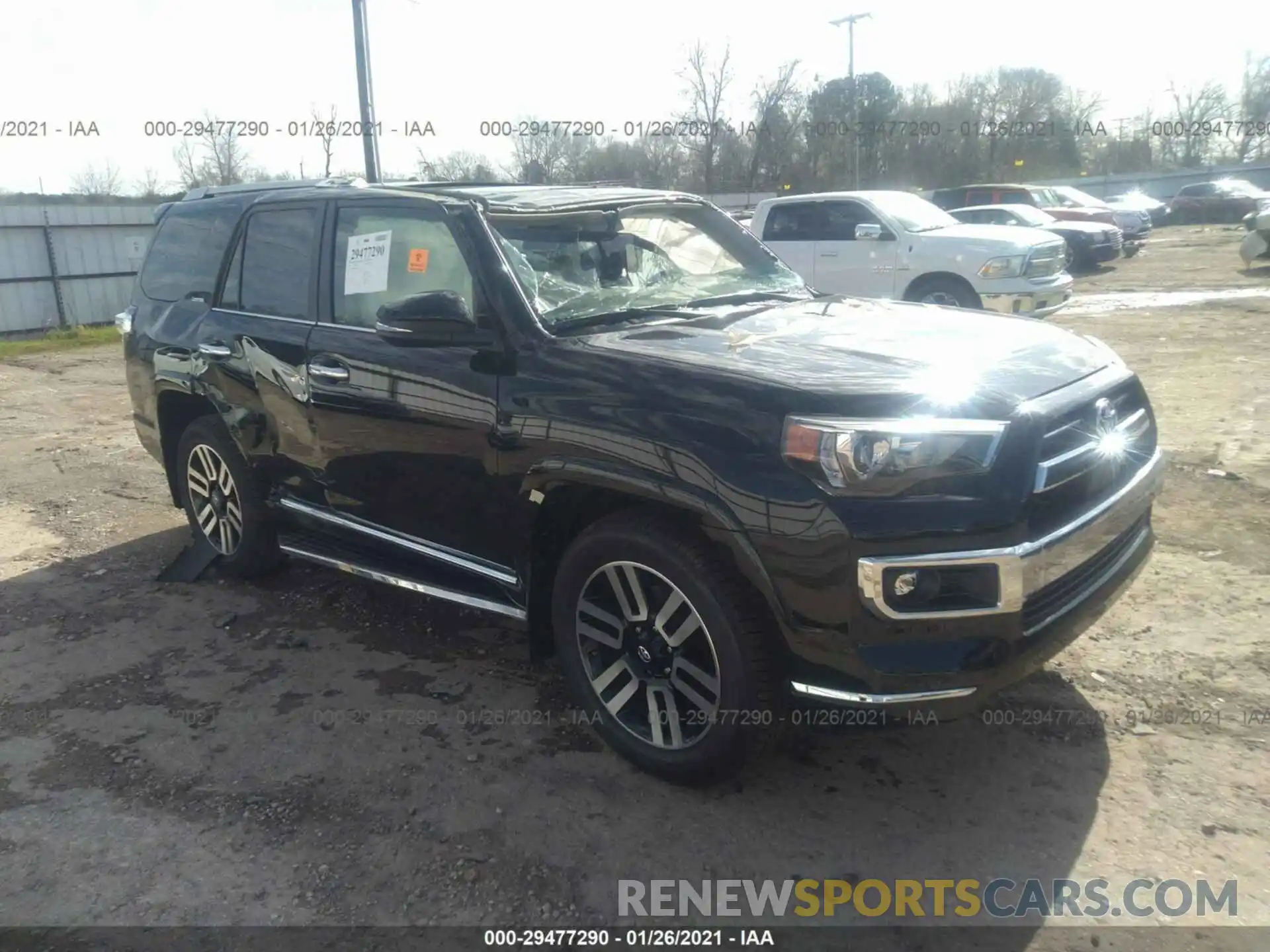 1 Photograph of a damaged car JTEDU5JR7M5231370 TOYOTA 4RUNNER 2021