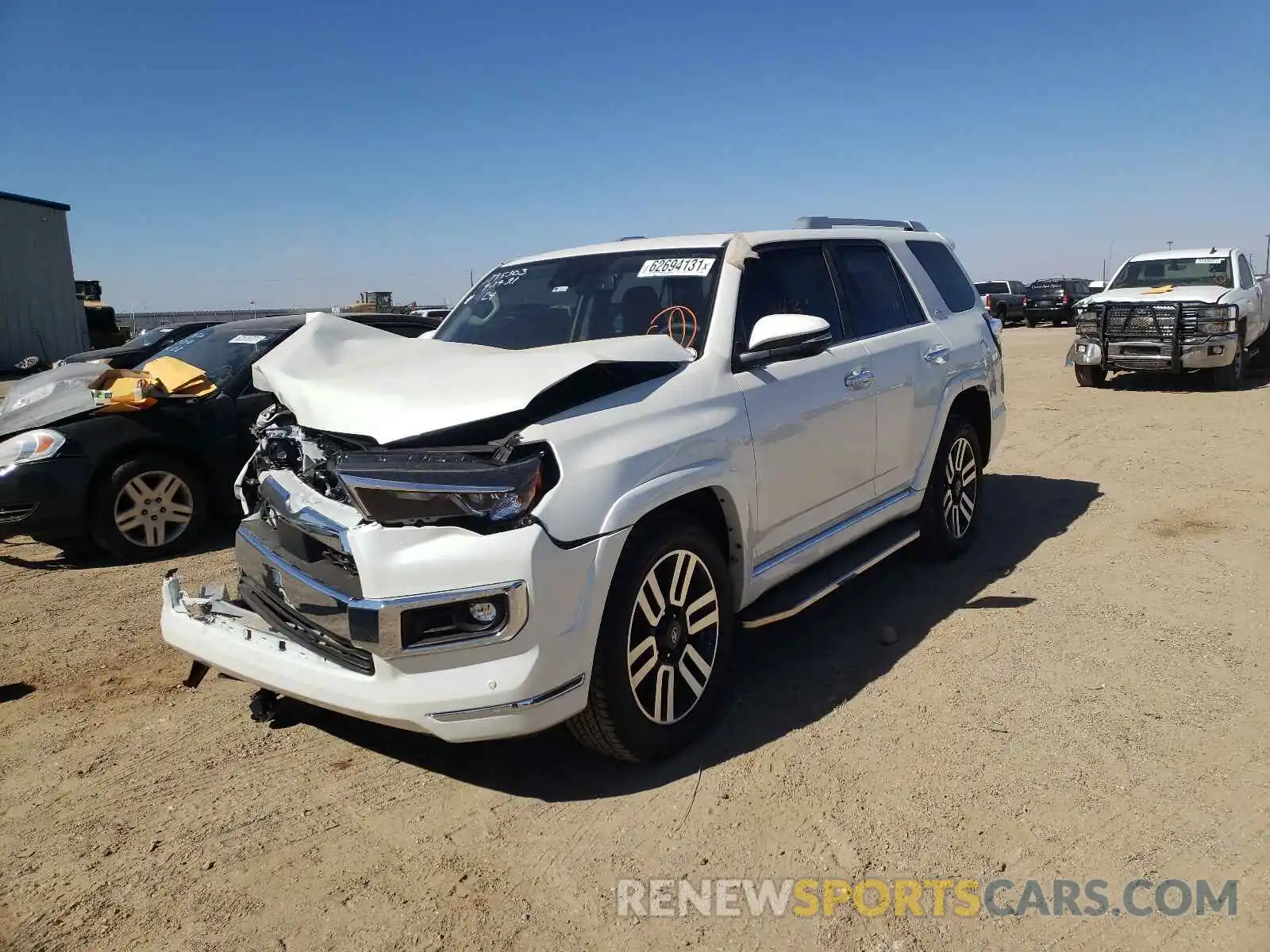 2 Photograph of a damaged car JTEDU5JRXM5246994 TOYOTA 4RUNNER 2021