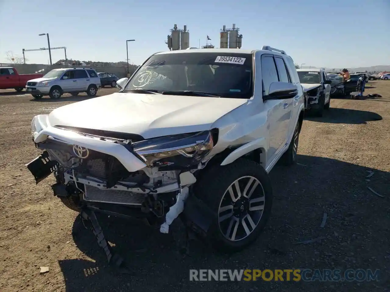 2 Photograph of a damaged car JTEDU5JRXM5247790 TOYOTA 4RUNNER 2021