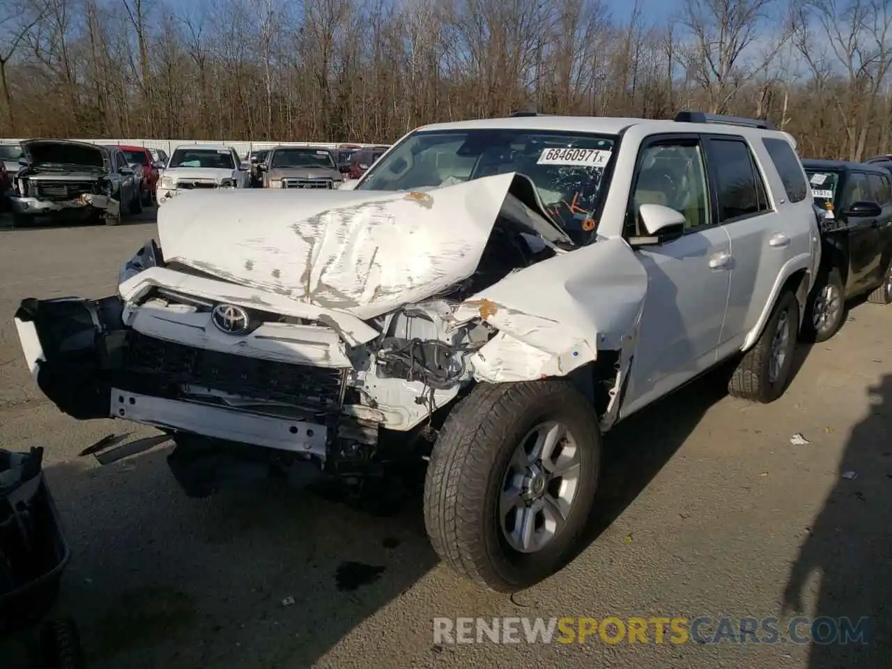 2 Photograph of a damaged car JTEEU5JR0M5230341 TOYOTA 4RUNNER 2021