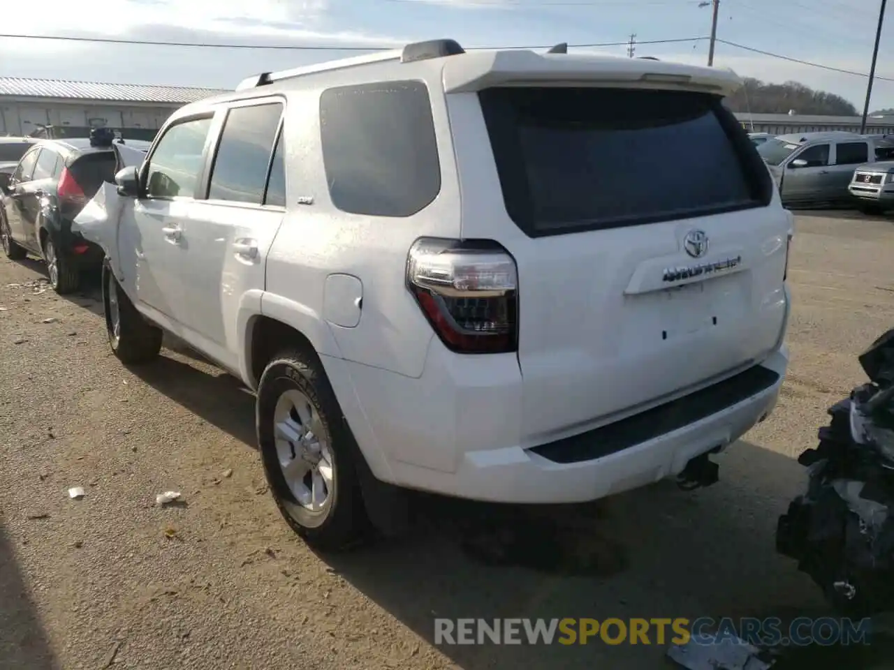 3 Photograph of a damaged car JTEEU5JR0M5230341 TOYOTA 4RUNNER 2021