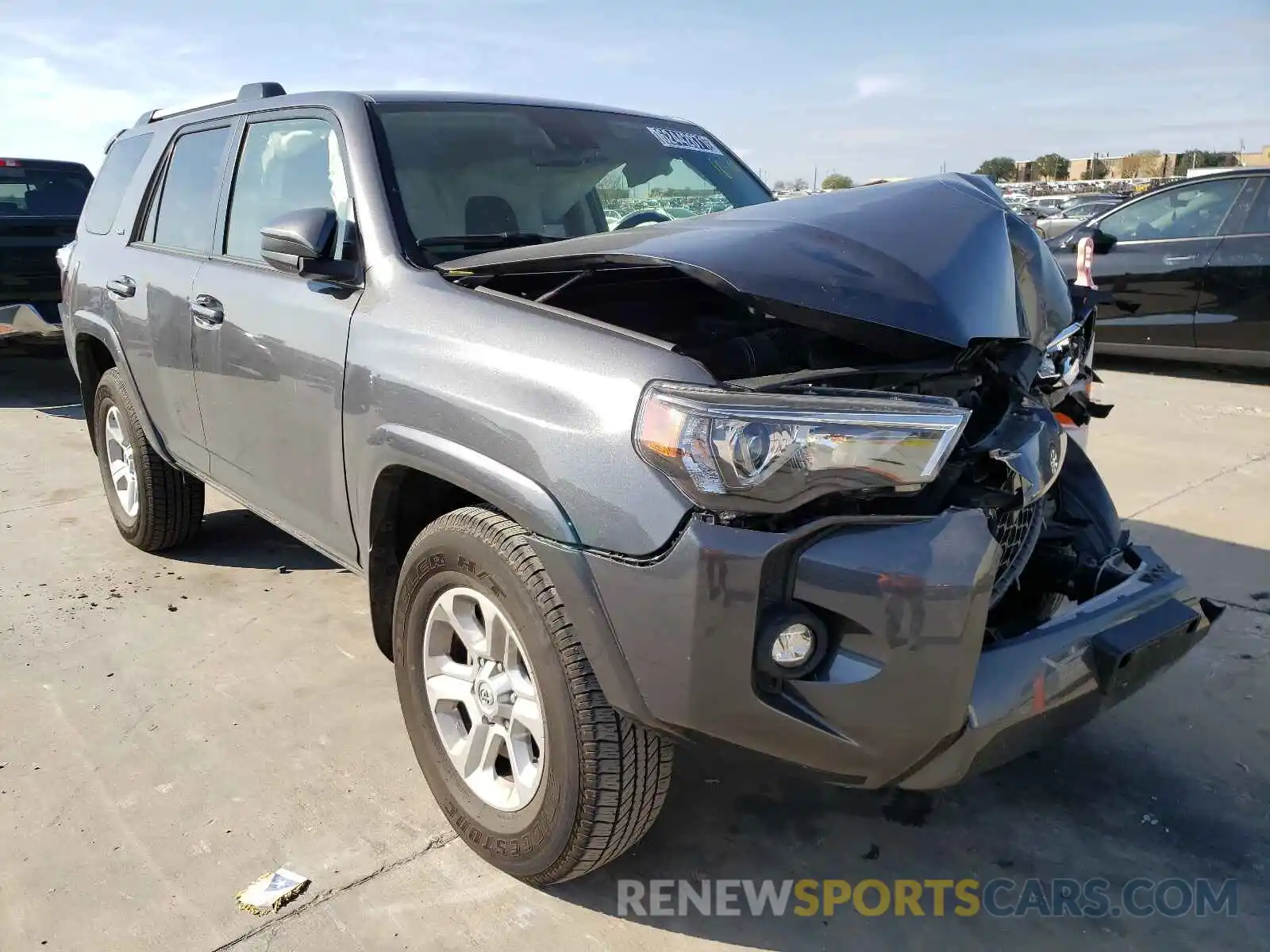 1 Photograph of a damaged car JTEEU5JR0M5234633 TOYOTA 4RUNNER 2021