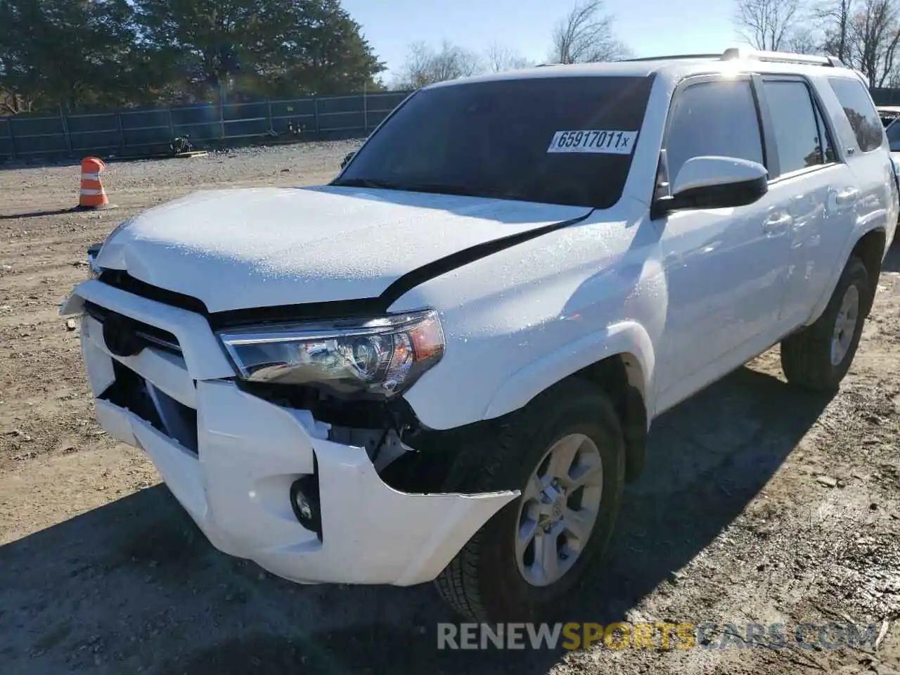 2 Photograph of a damaged car JTEEU5JR0M5245289 TOYOTA 4RUNNER 2021