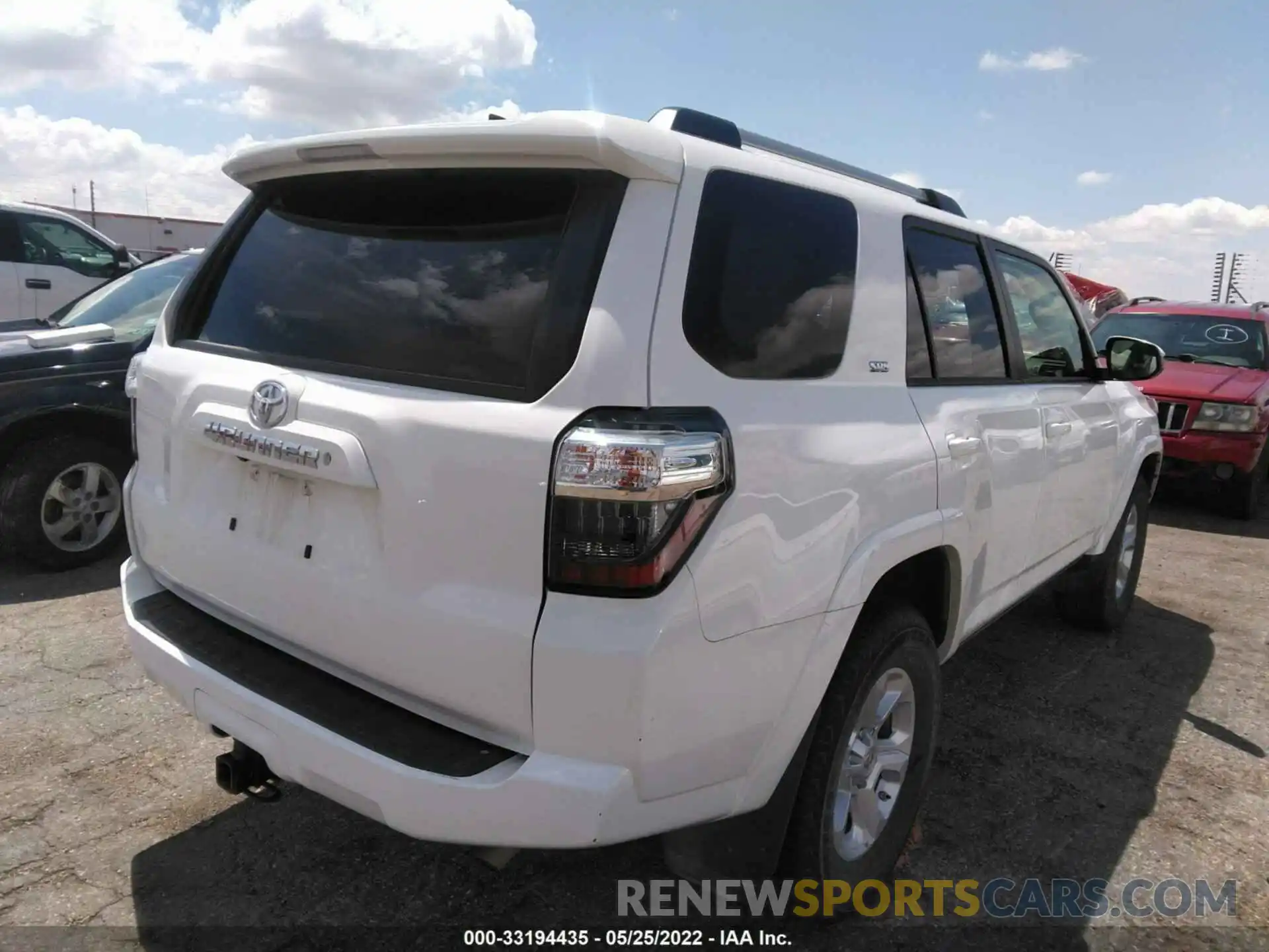 4 Фотография поврежденного автомобиля JTEEU5JR1M5232664 TOYOTA 4RUNNER 2021