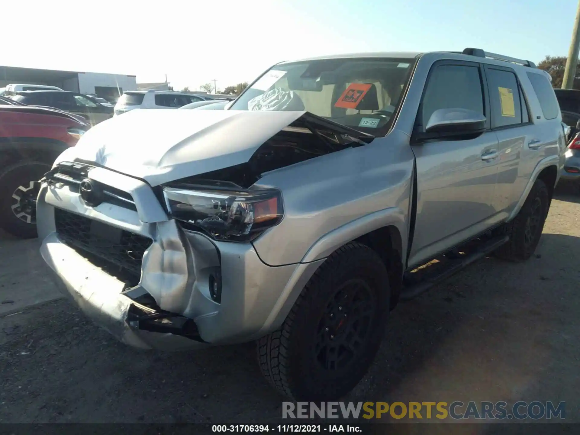 2 Фотография поврежденного автомобиля JTEEU5JR1M5235628 TOYOTA 4RUNNER 2021