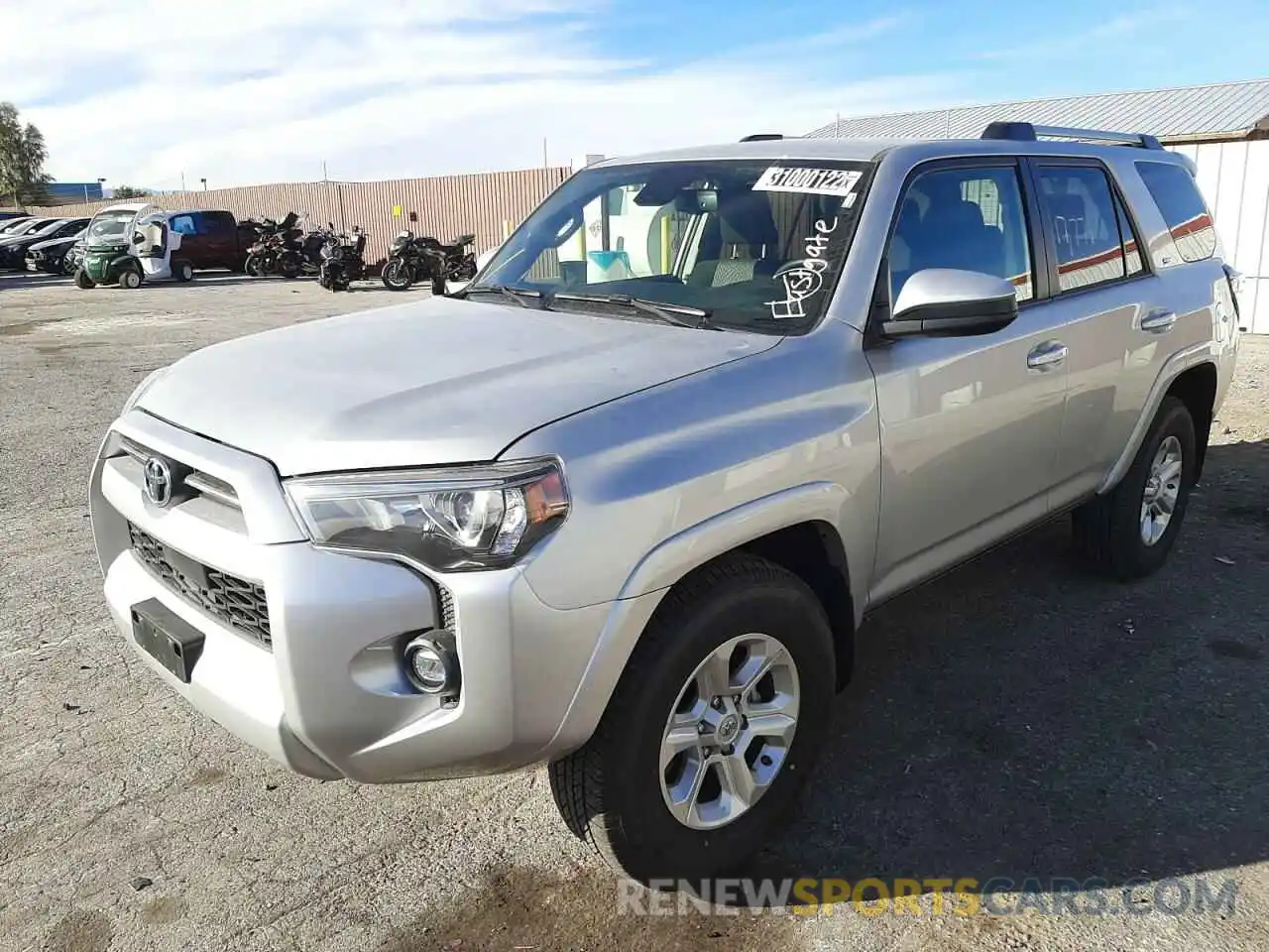 2 Photograph of a damaged car JTEEU5JR1M5238481 TOYOTA 4RUNNER 2021