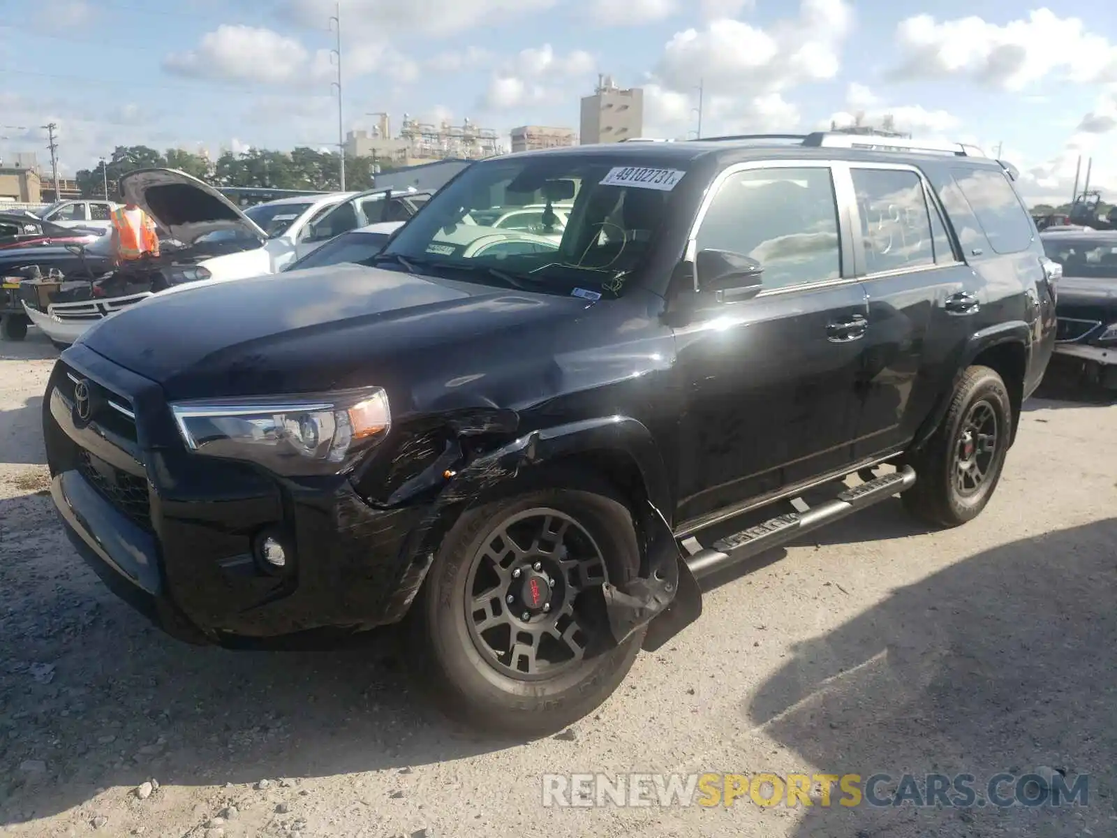 2 Photograph of a damaged car JTEEU5JR1M5239145 TOYOTA 4RUNNER 2021