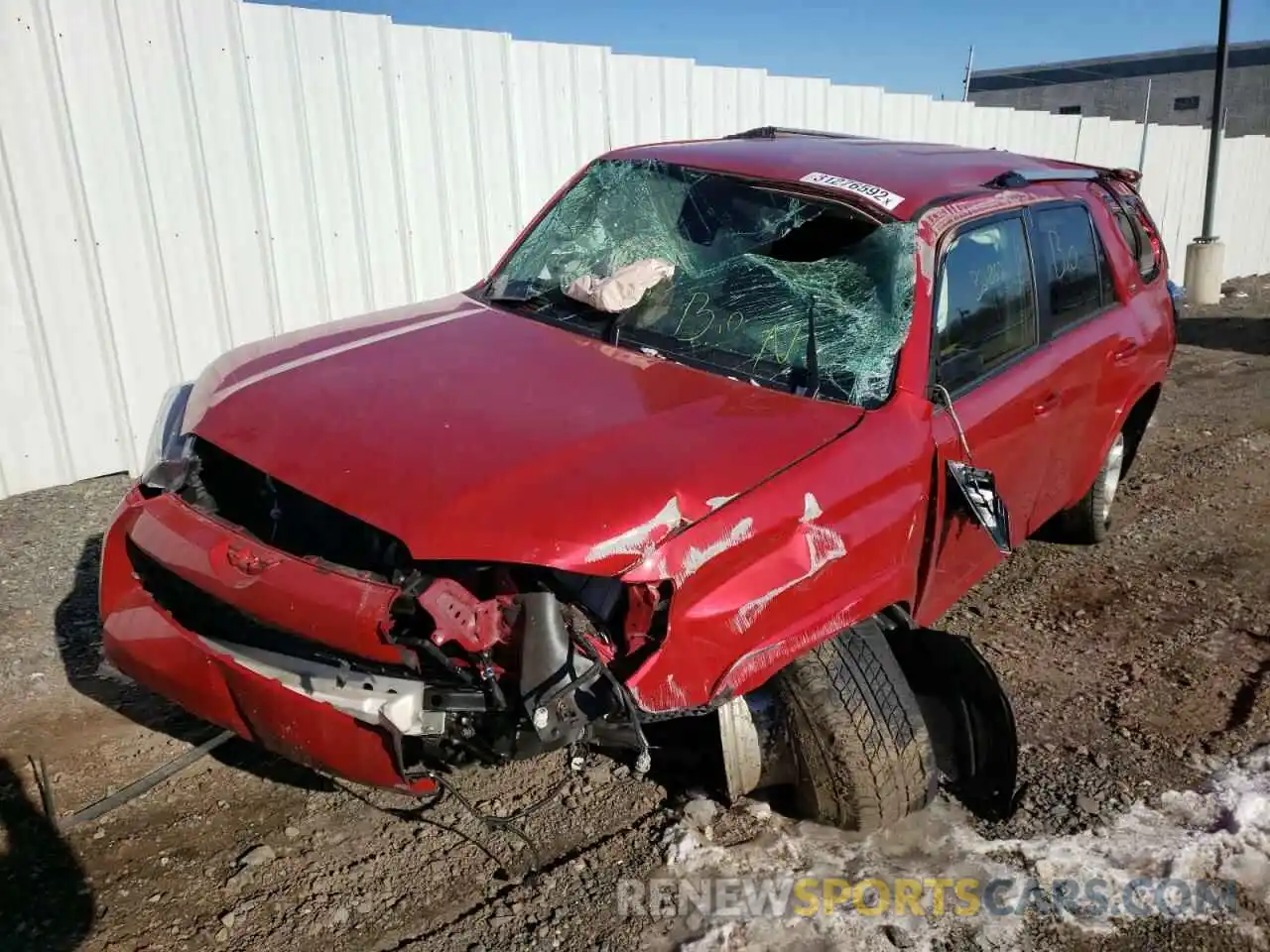 9 Photograph of a damaged car JTEEU5JR2M5238635 TOYOTA 4RUNNER 2021