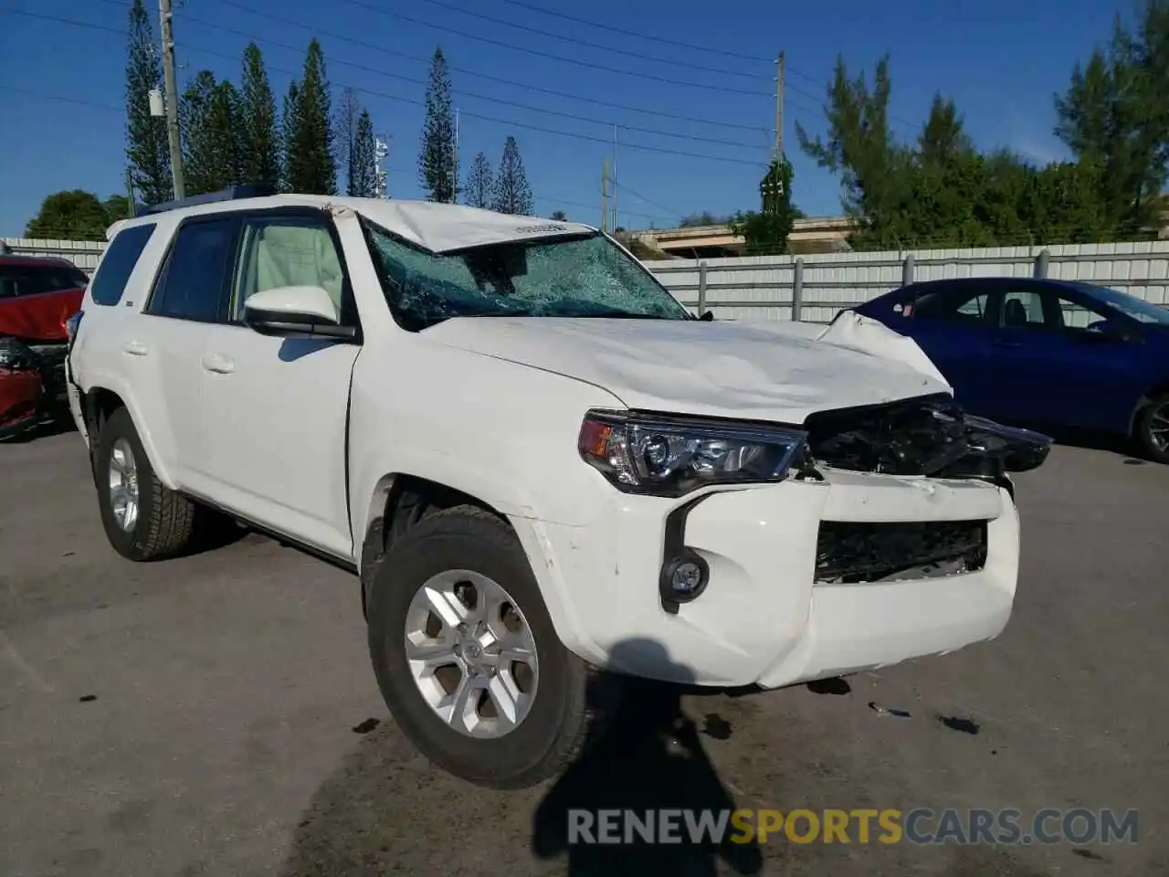 1 Photograph of a damaged car JTEEU5JR2M5242779 TOYOTA 4RUNNER 2021