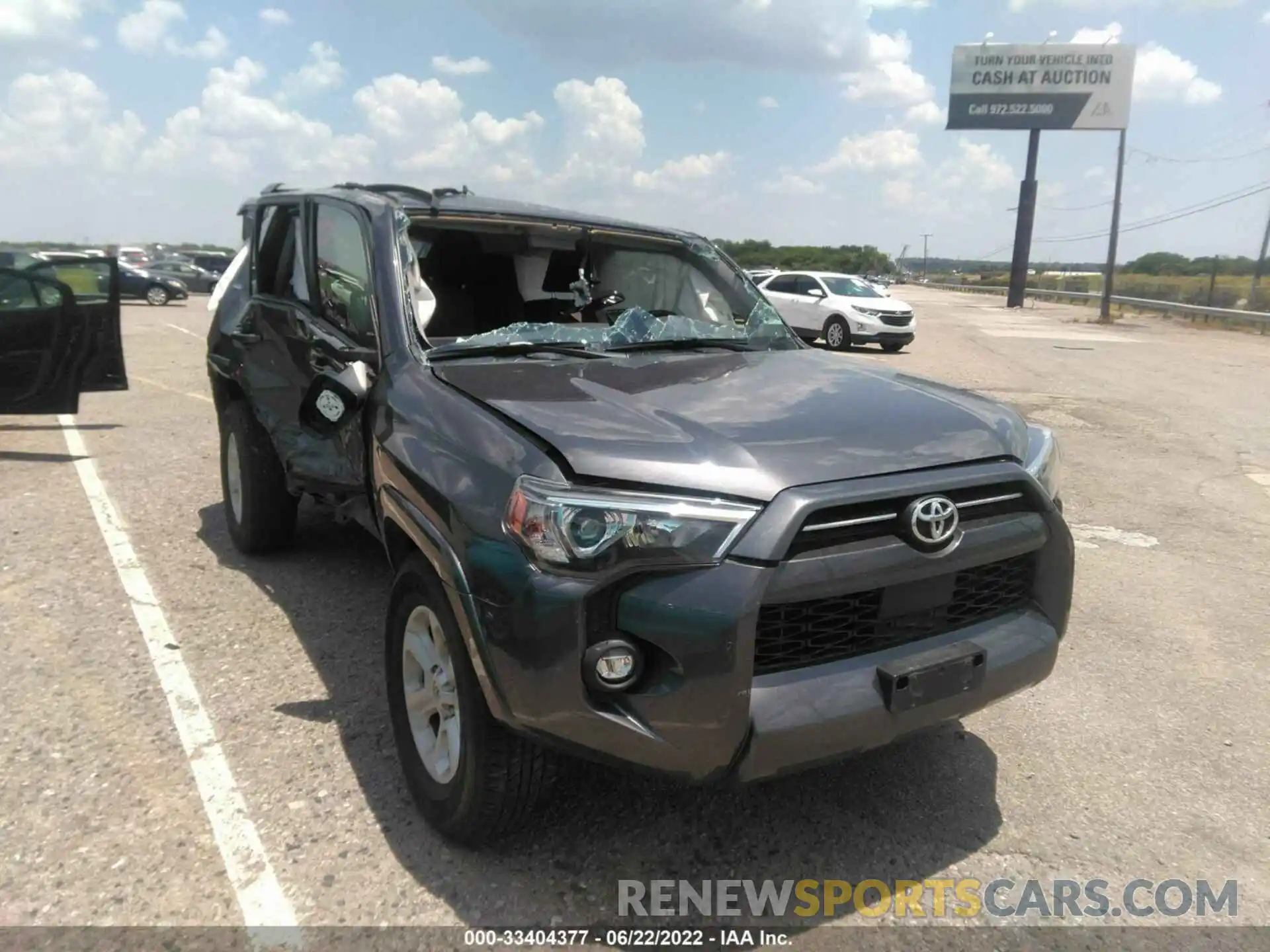 1 Photograph of a damaged car JTEEU5JR4M5230309 TOYOTA 4RUNNER 2021