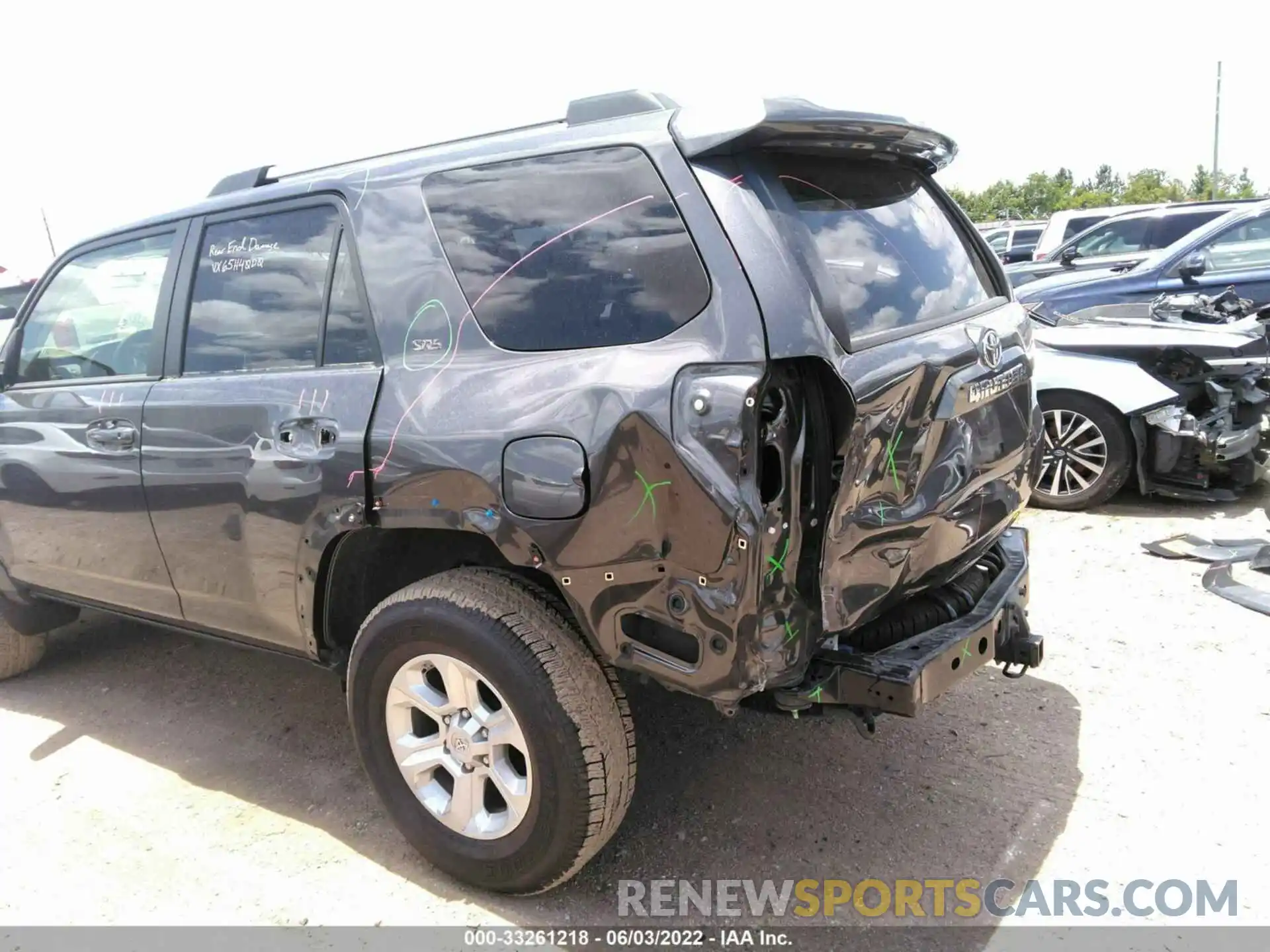 6 Photograph of a damaged car JTEEU5JR4M5236093 TOYOTA 4RUNNER 2021