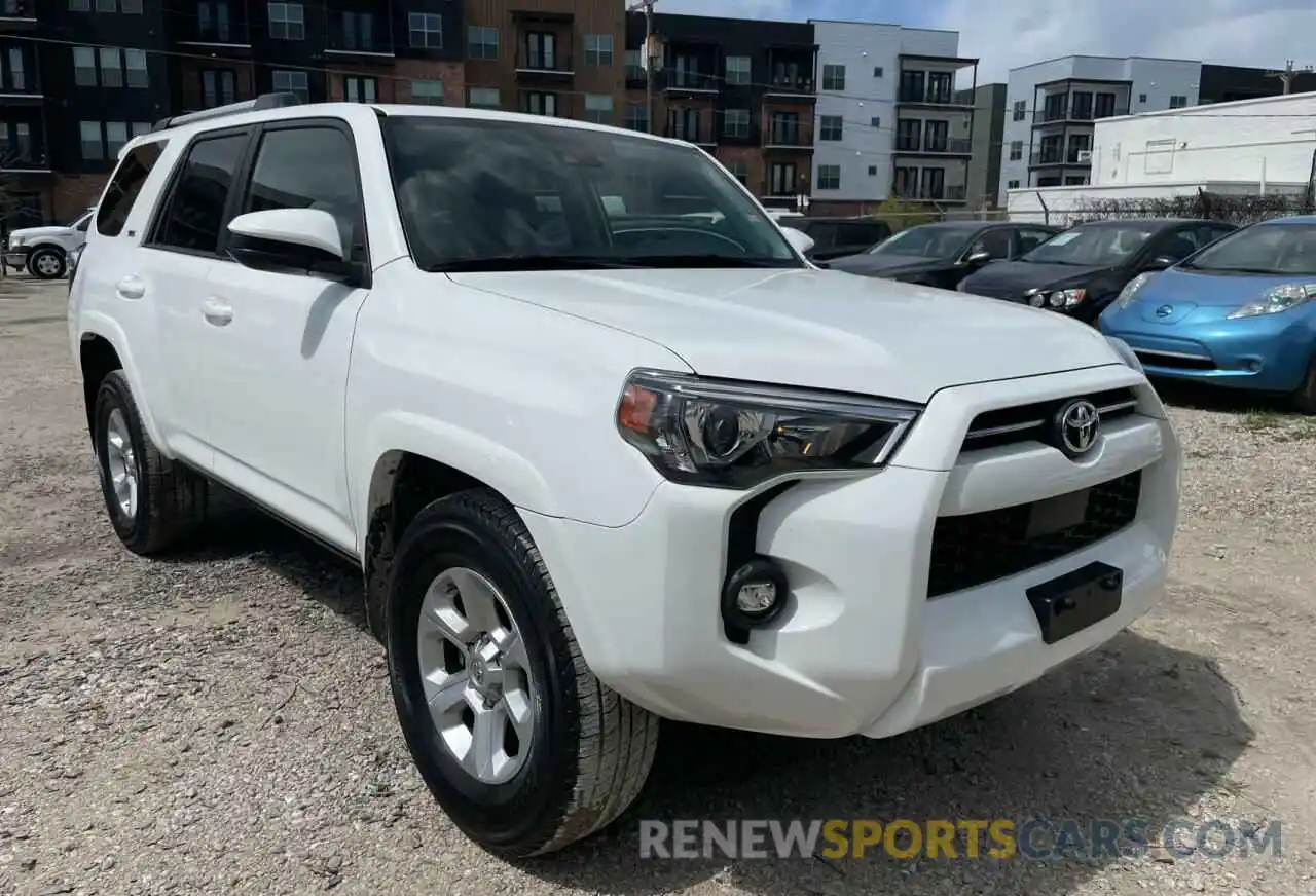 1 Photograph of a damaged car JTEEU5JR4M5236269 TOYOTA 4RUNNER 2021